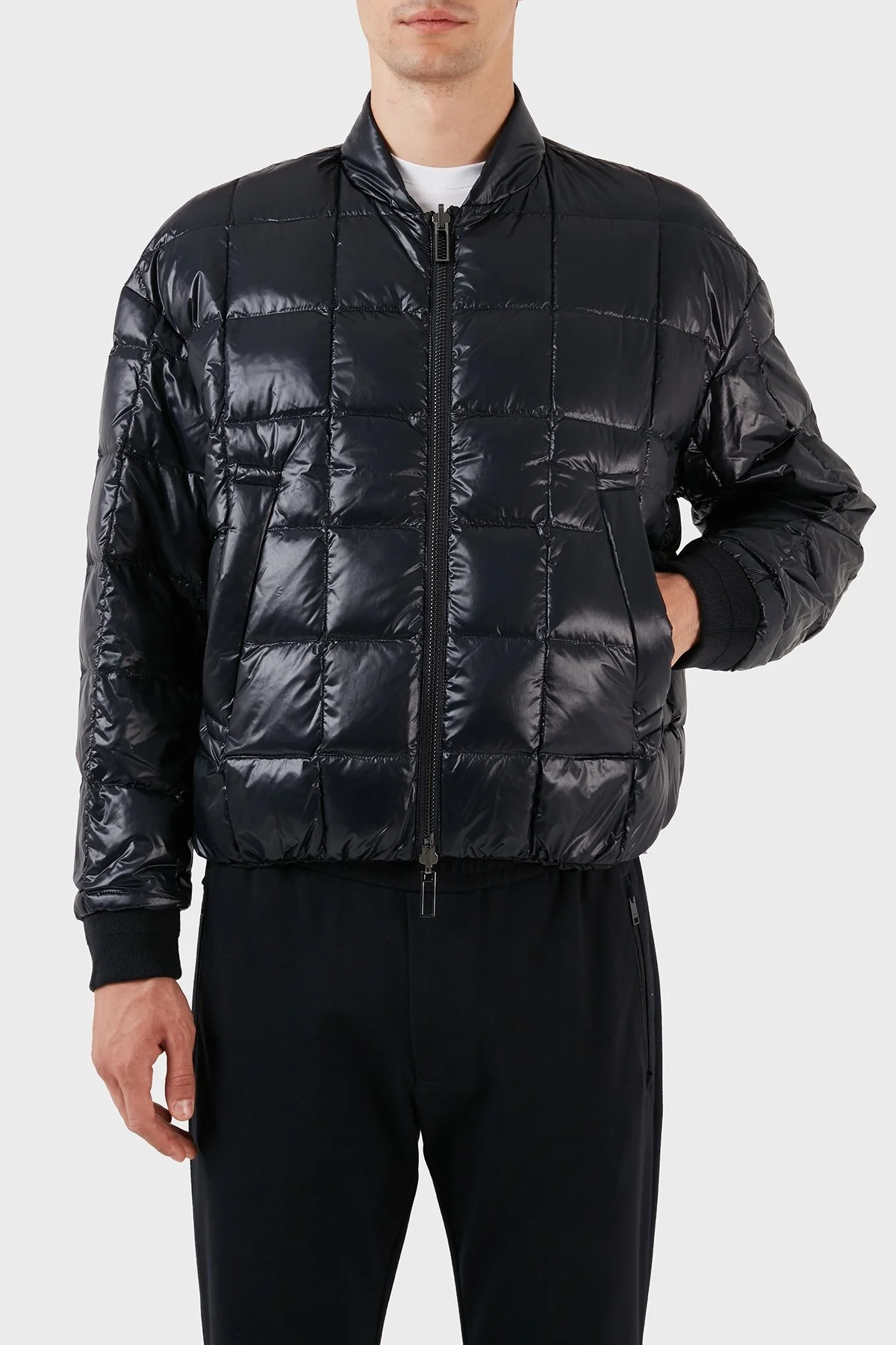 Emporio Armani Çift Taraflı Kuş Tüyü Dolgulu Regular Fit Şişme Erkek Mont 6R1B84 1NHMZ 0920 LACİVERT - 1