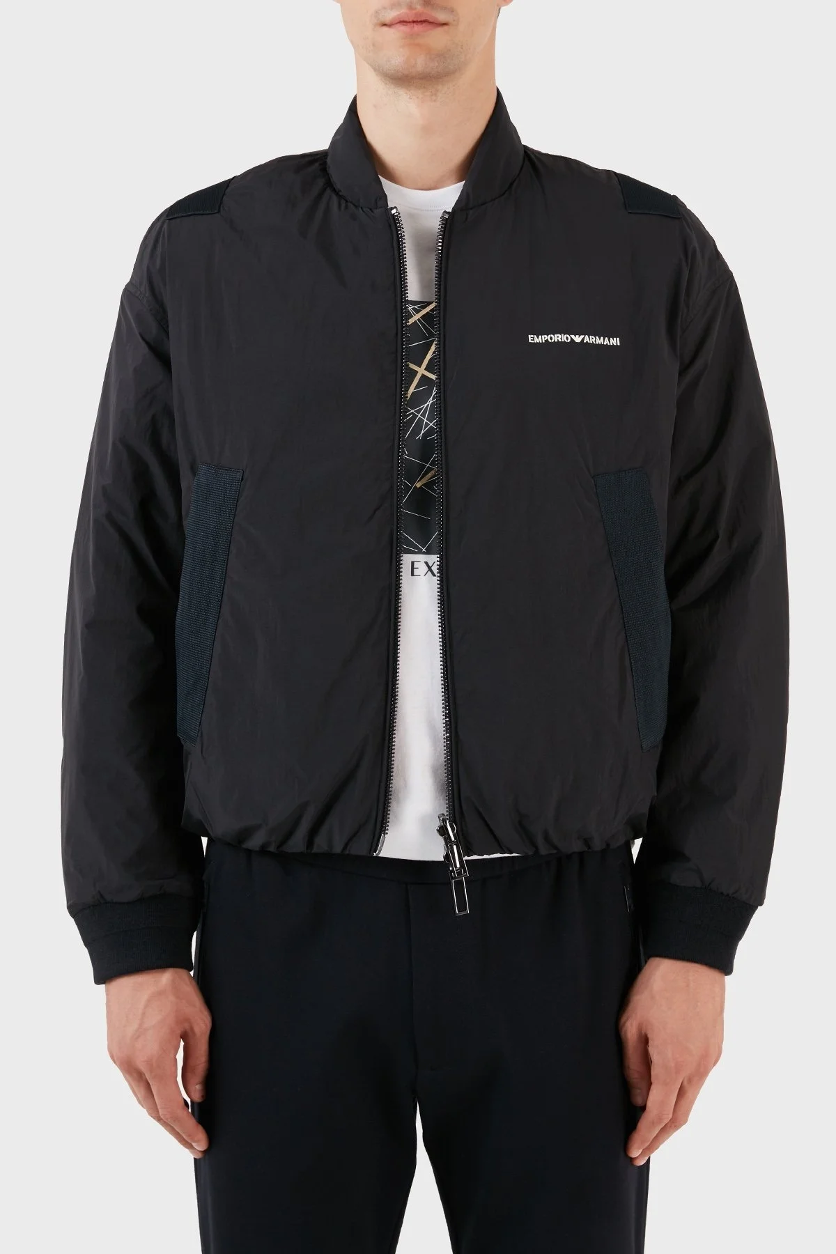 Emporio Armani Çift Taraflı Kuş Tüyü Dolgulu Regular Fit Şişme Erkek Mont 6R1B84 1NHMZ 0920 LACİVERT - 7