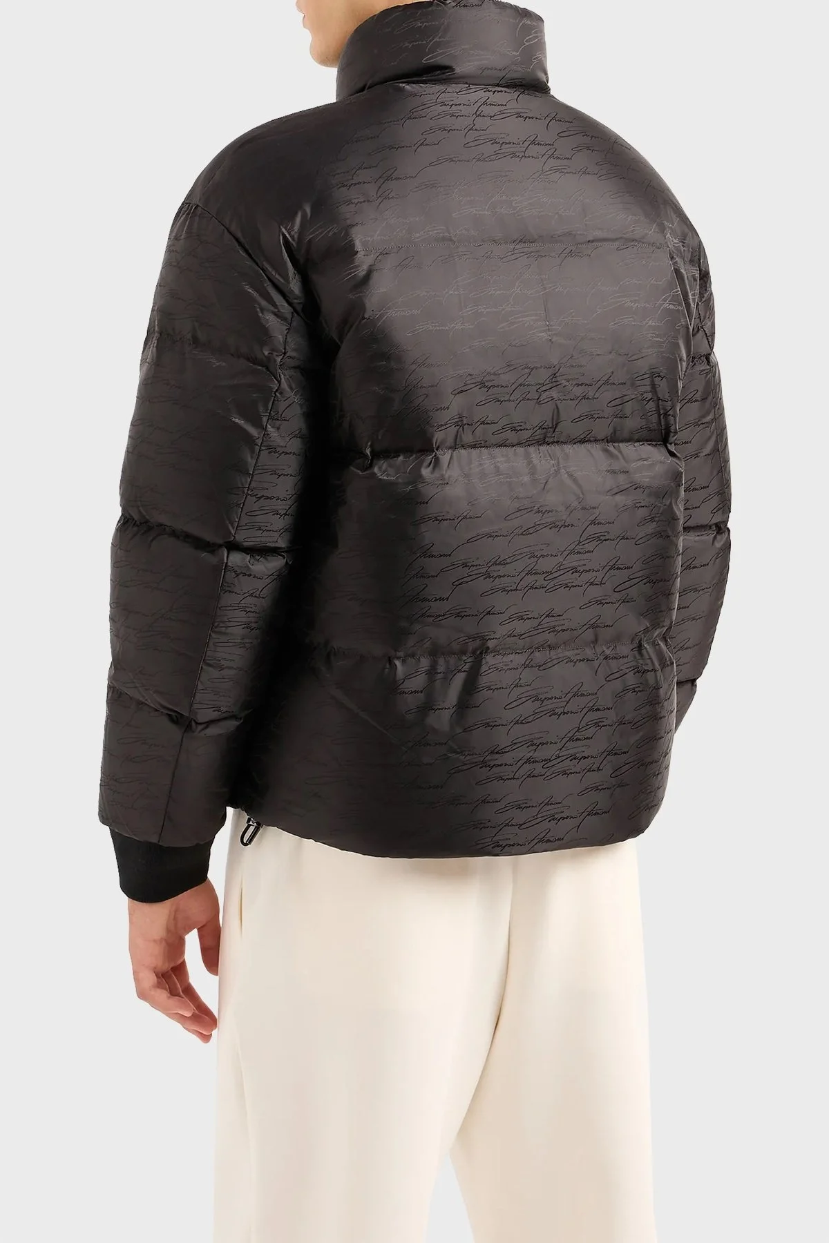 Emporio Armani Çift Taraflı Su ve Rüzgar Geçirmez Dik Yaka Regular Fit Erkek Mont 6R1B65 1NVSZ F091 SİYAH - 4