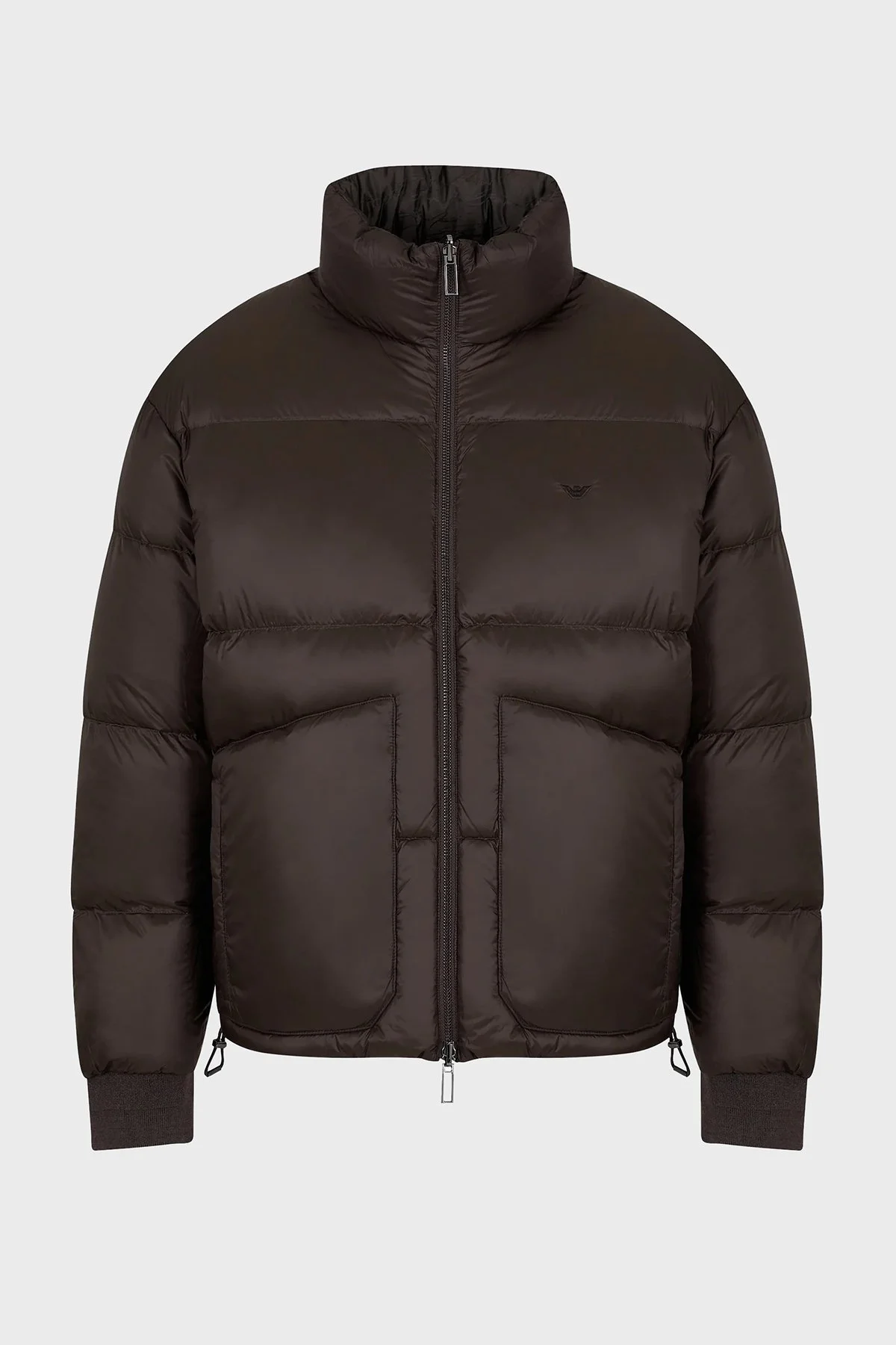 Emporio Armani Çift Taraflı Su ve Rüzgar Geçirmez Dik Yaka Regular Fit Erkek Mont 6R1B65 1NVSZ F556 HAKİ - 2