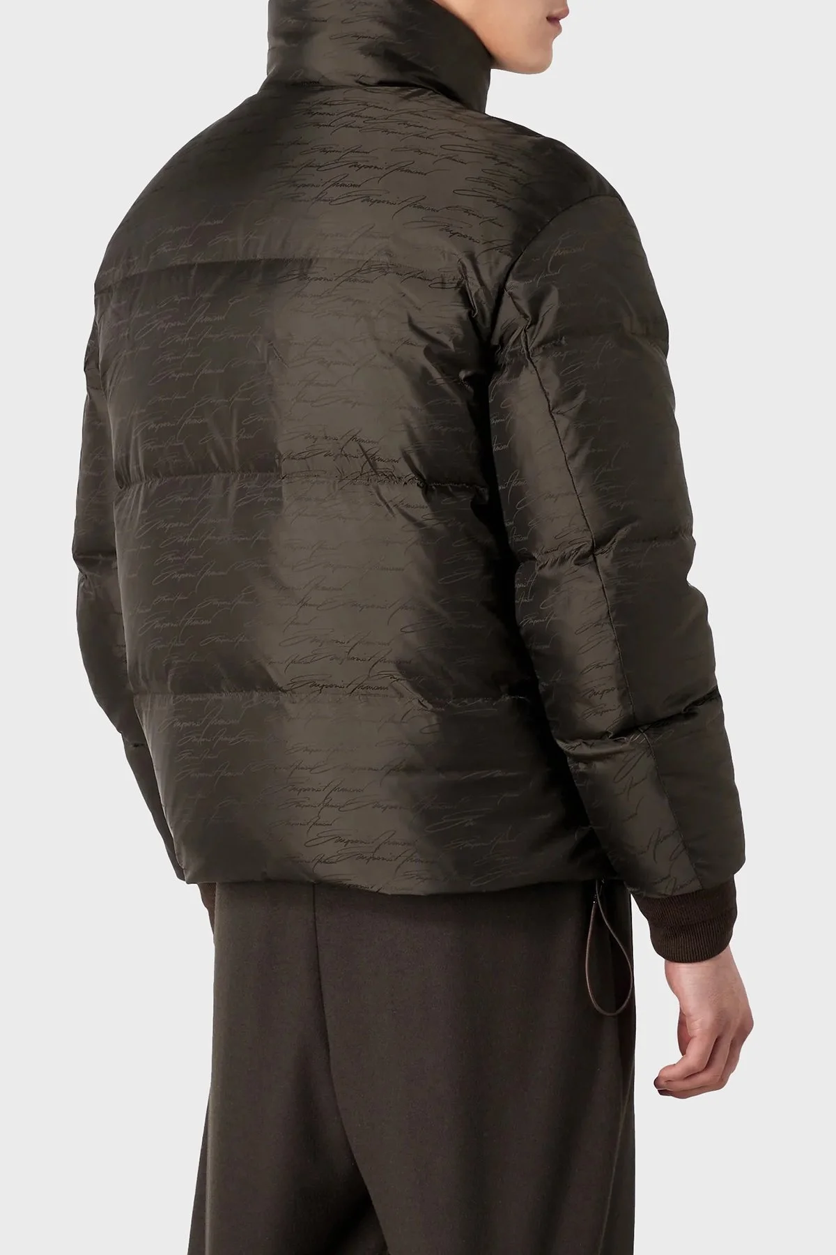 Emporio Armani Çift Taraflı Su ve Rüzgar Geçirmez Dik Yaka Regular Fit Erkek Mont 6R1B65 1NVSZ F556 HAKİ - 4