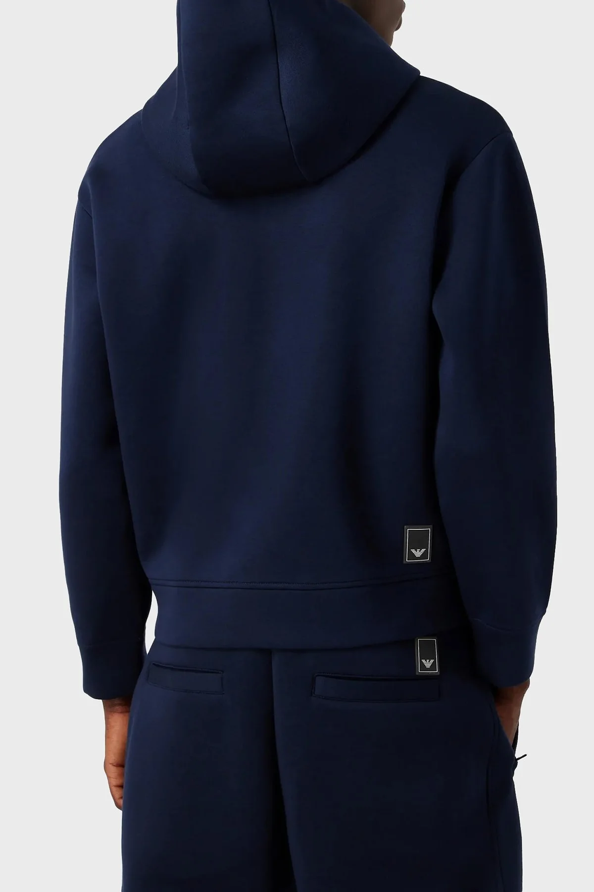 Emporio Armani Çift Yönlü Fermuarlı Kapüşonlu Regular Fit Sweat Erkek Ceket 6R1ME2 1JNWZ 09B3 LACİVERT - 2