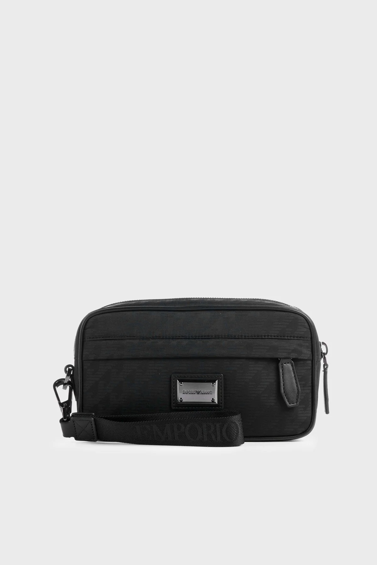 Emporio Armani Çıkarılabilir Bilek Askılı Erkek Çanta EM007051 AF28798 UC001 Siyah - 1