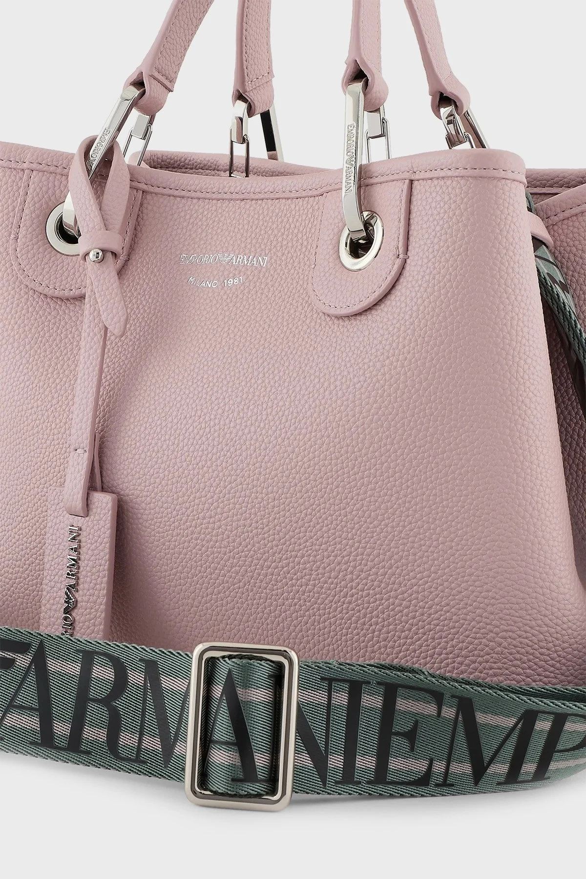 Emporio Armani Çıkarılabilir İç bölmeli ve Askılı Bayan Çanta Y3D166 YFO5E 80700 PUDRA - 7