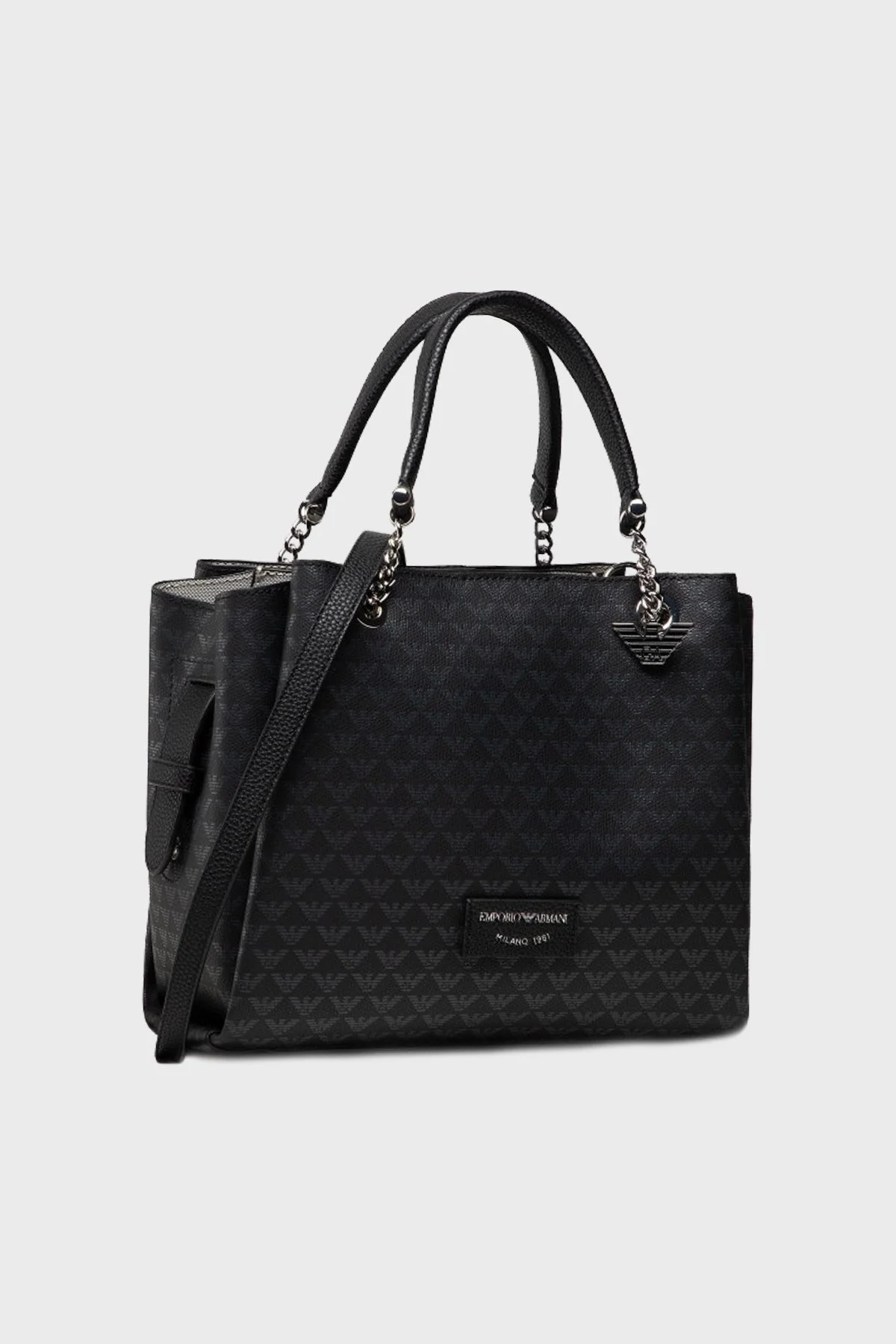 Emporio Armani Çıkarılabilir İç Detaylı Uzatma Askılı Bayan Çanta Y3D159 Y345E 80001 SİYAH - 2