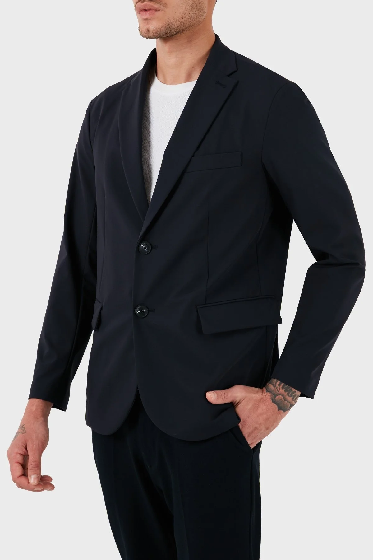 Emporio Armani Çıkarılabilir İç Katmanlı Blazer Erkek Ceket EM000046 AF10061 UB118 LACİVERT - 5