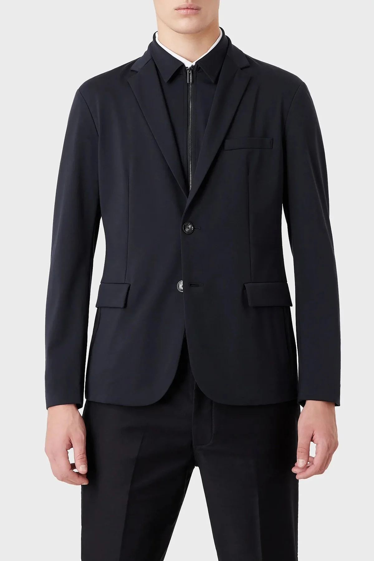 Emporio Armani Çıkarılabilir İç Katmanlı Erkek Ceket 3R1GM0 1JMTZ 0920 LACİVERT - 1