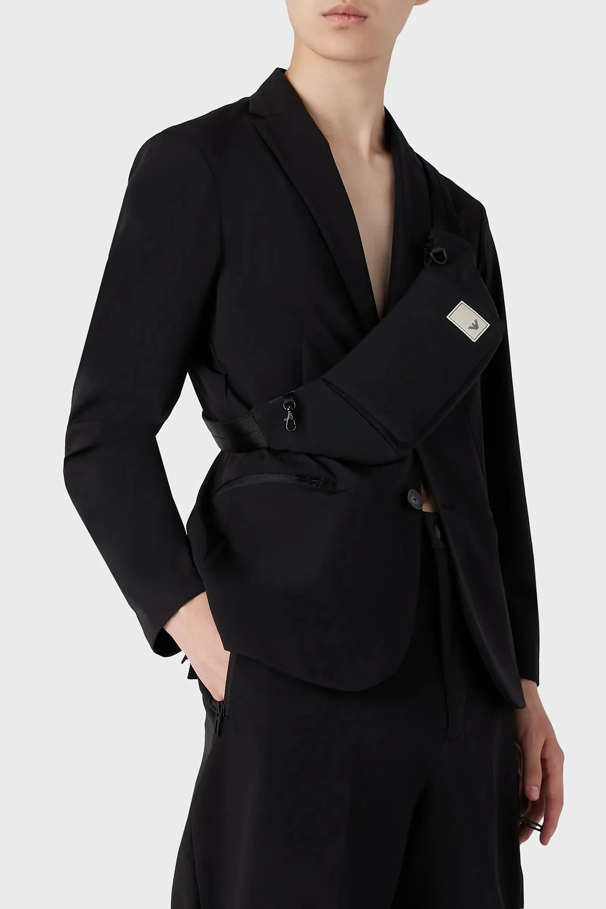 Emporio Armani Çıkarılabilir İç Katmanlı Regular Fit Erkek Ceket 3R1GL8 1NNIZ 0999 SİYAH - 4