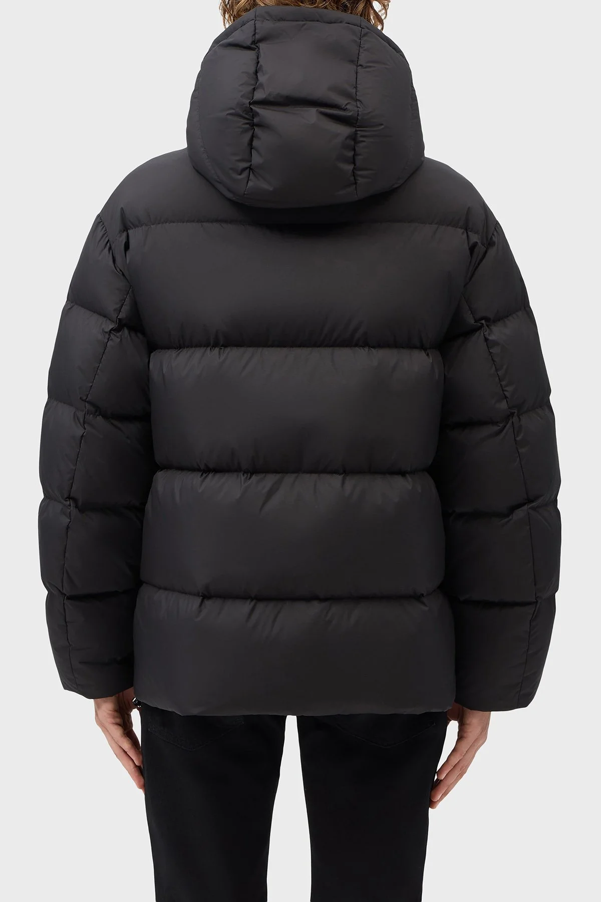 Emporio Armani Çıkarılabilir Kapüşonlu Yaka Kuş Tüyü Dolgulu Şişme Erkek Mont EM006745 AF18231 UC001 Siyah - 3