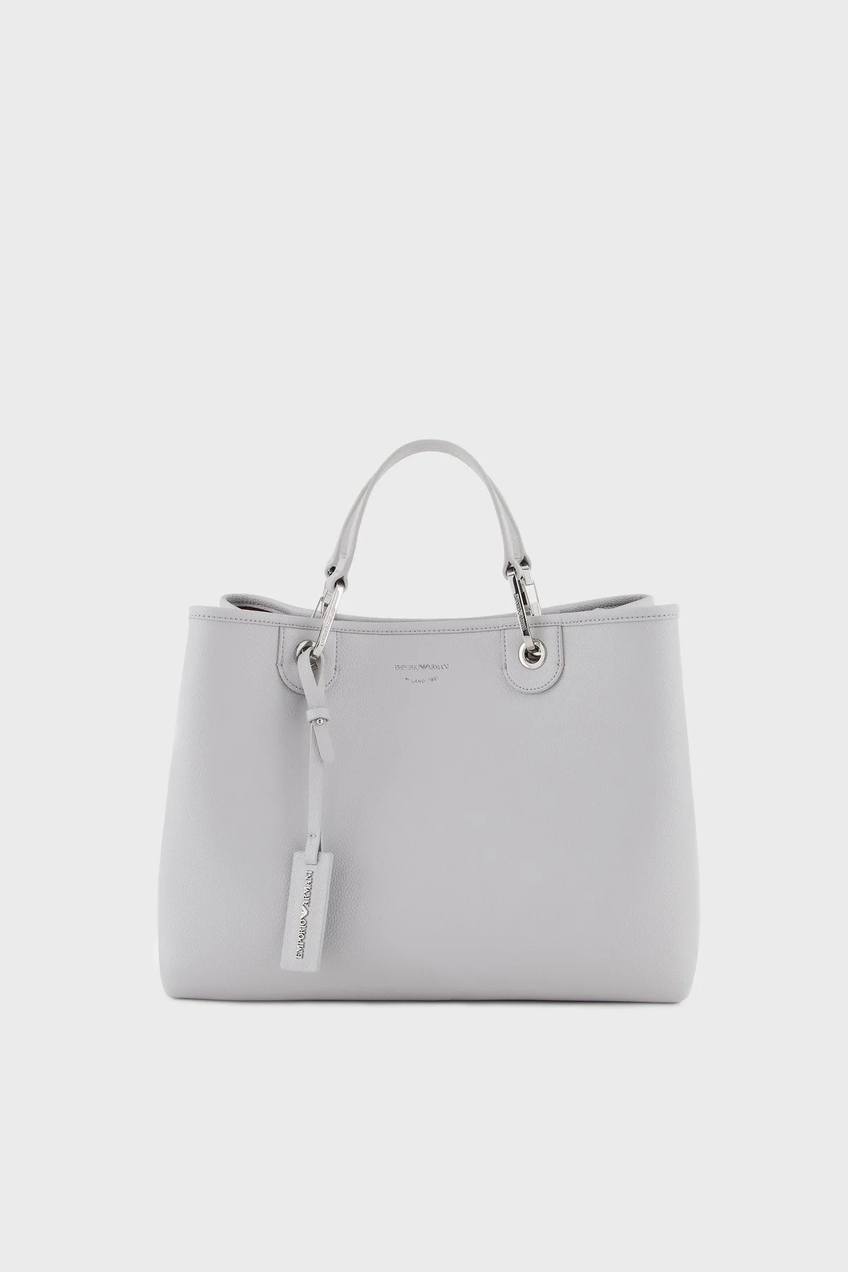 Emporio Armani Çıkarılabilir Logolu Omuz Askılı Bayan Çanta EW000360 AF12036 M8118 GRİ - 1