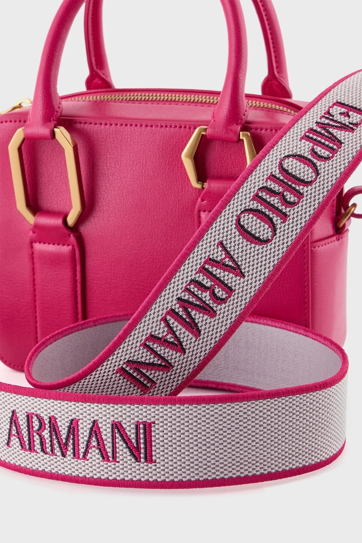 Emporio Armani Çıkarılabilir Omuz Askılı Bayan Çanta Y3A155 YWD1D 80105 FUŞYA - 5