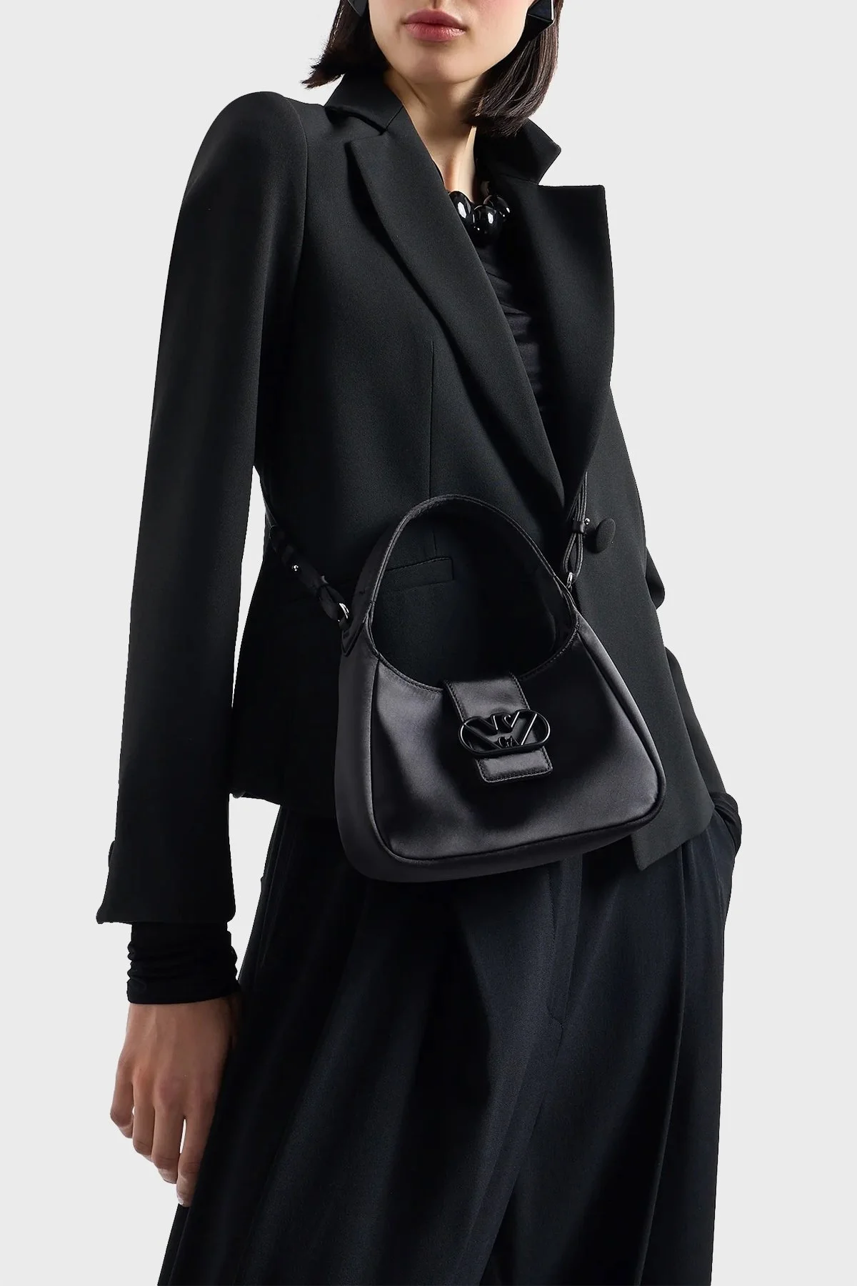 Emporio Armani Çıkarılabilir Omuz Askılı Bayan Çanta Y3E235 YWR2V 80001 SİYAH - 2