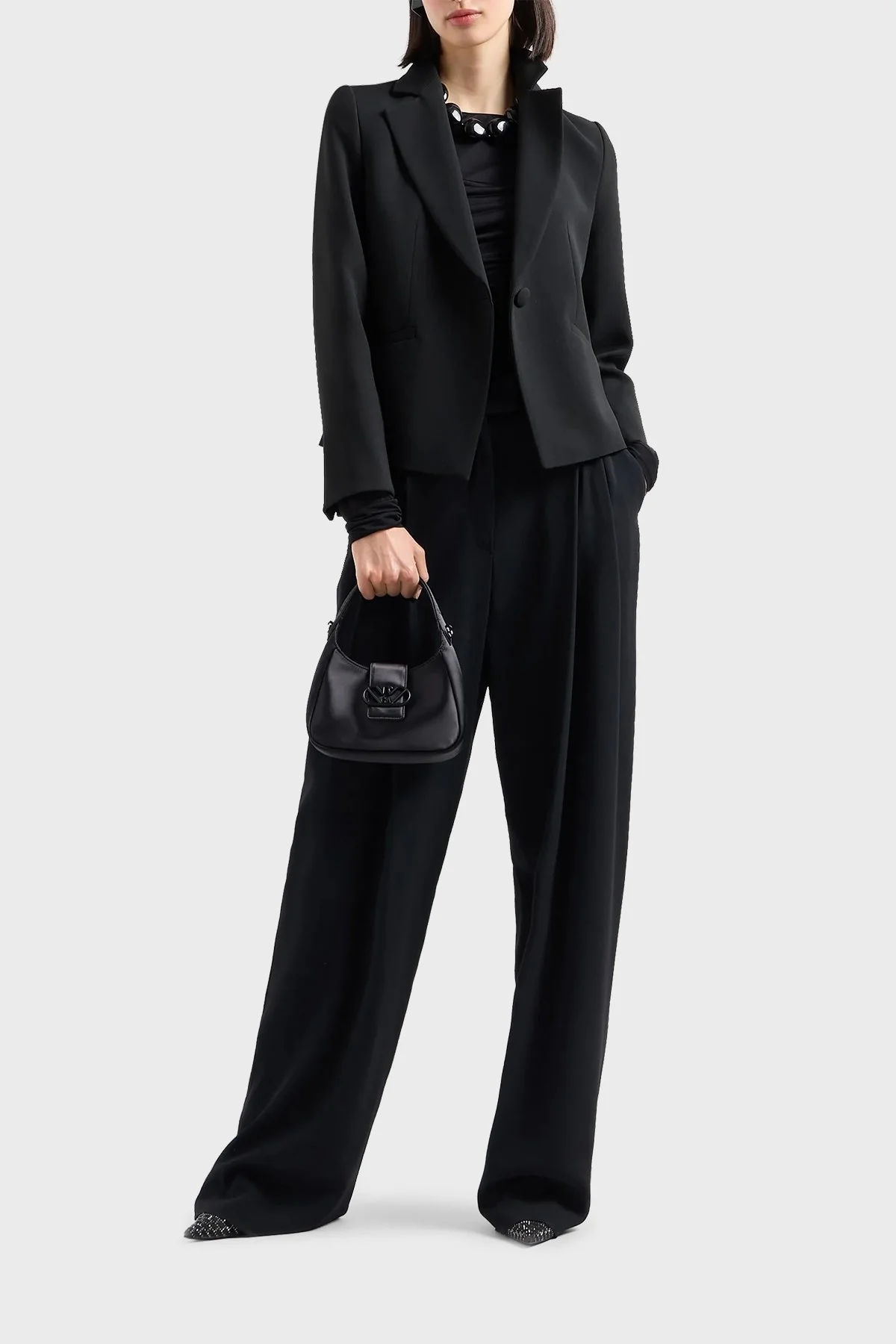 Emporio Armani Çıkarılabilir Omuz Askılı Bayan Çanta Y3E235 YWR2V 80001 SİYAH - 3