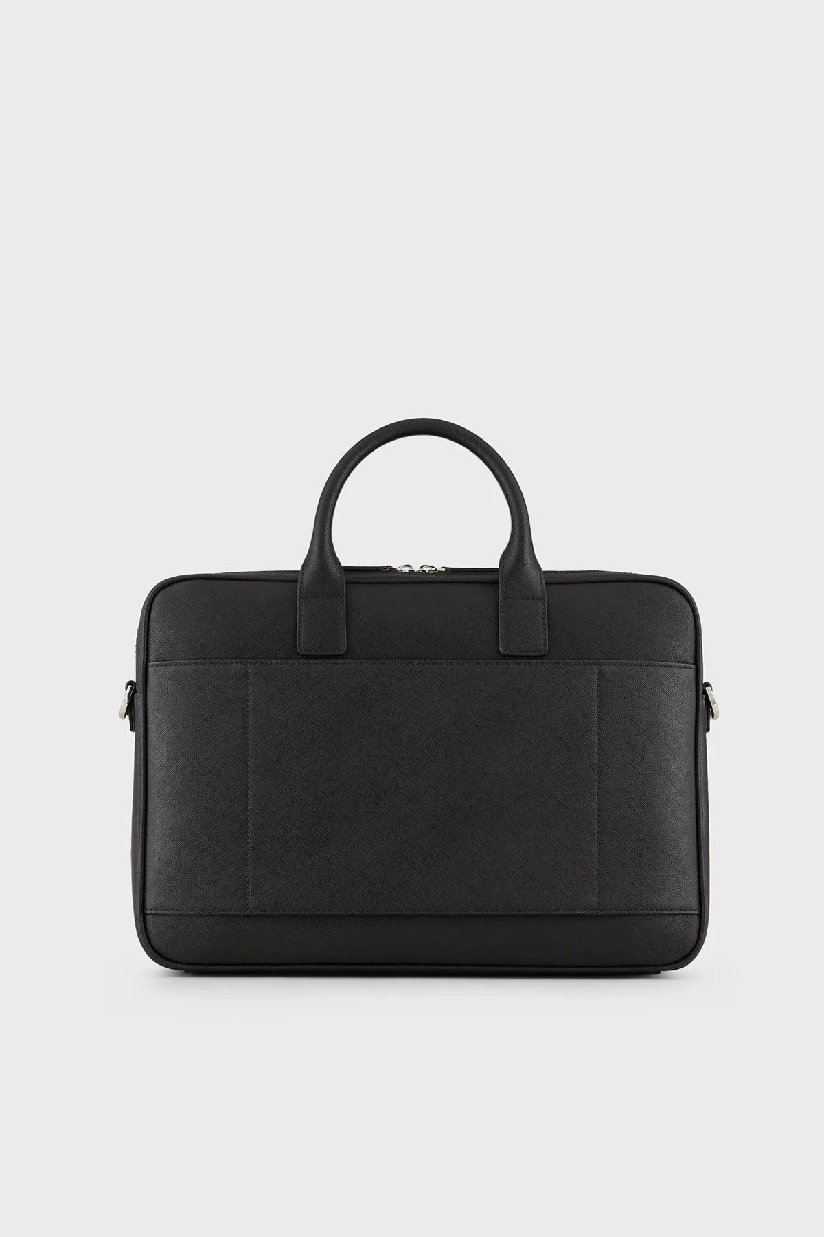 Emporio Armani Çıkarılabilir Uzatma Askılı Fermuarlı Laptop Erkek Çanta Y4P119 Y138E 81072 SİYAH - 10