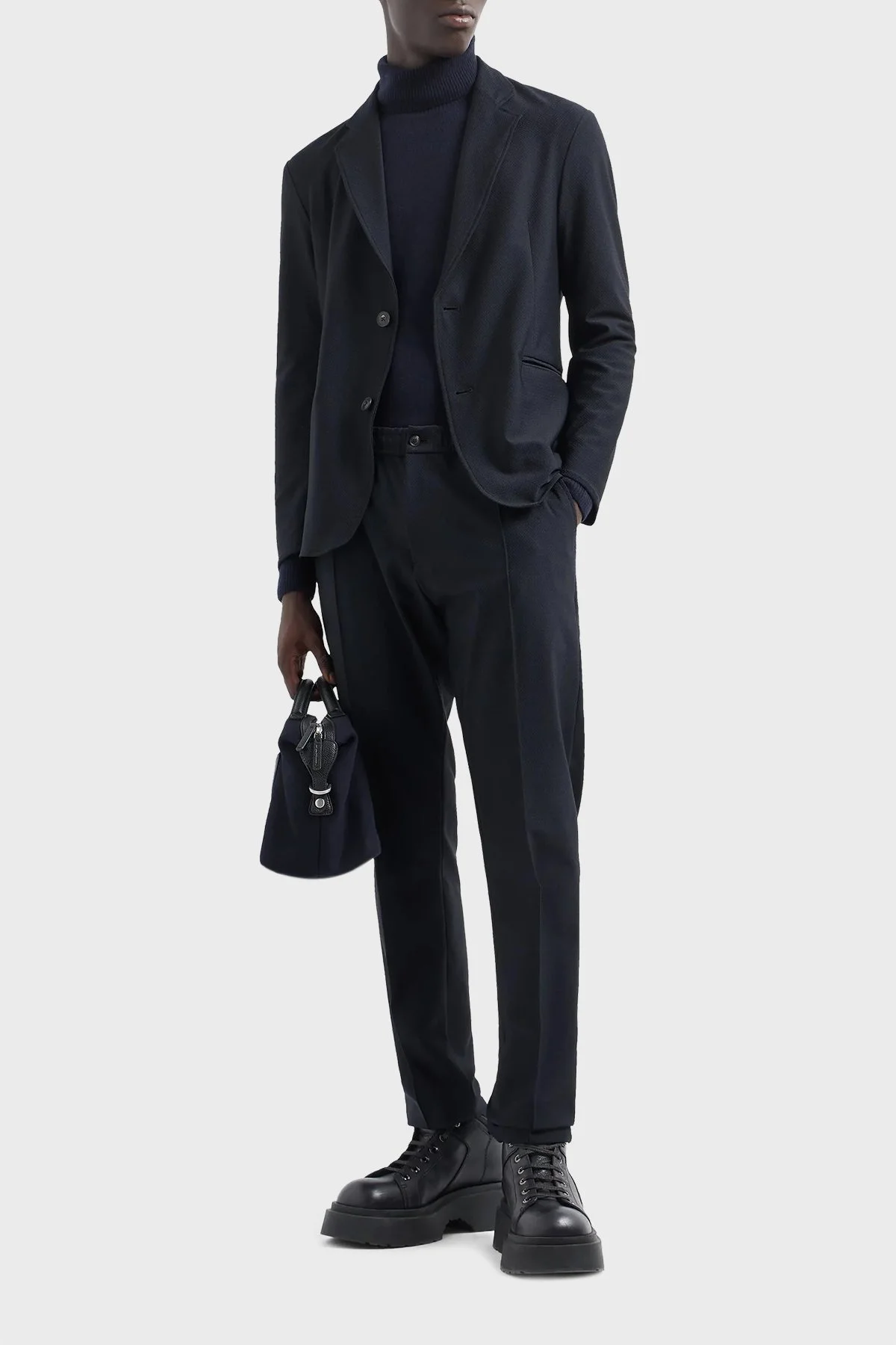 Emporio Armani Çimalı Normal Bel Erkek Pantolon EM000440 TE11109 UB109 LACİVERT - 8