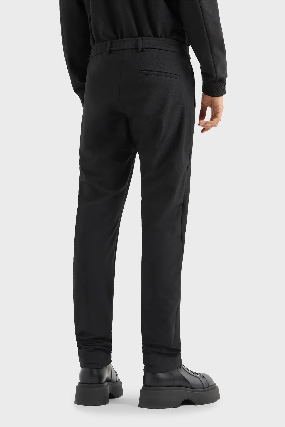 Emporio Armani Çimalı Normal Bel Erkek Pantolon EM000440 TE11109 UC001 SİYAH - 7