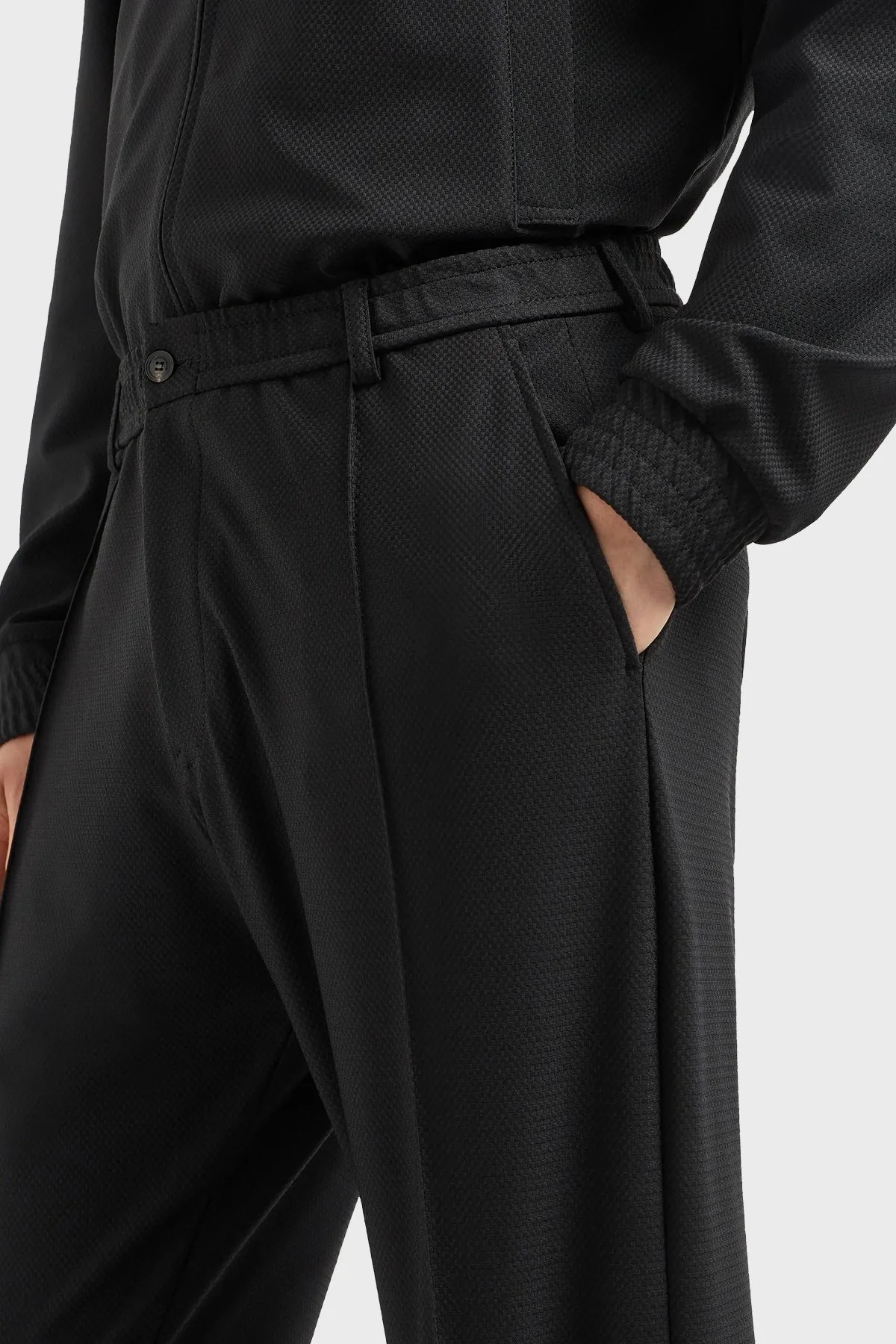 Emporio Armani Çimalı Normal Bel Erkek Pantolon EM000440 TE11109 UC001 SİYAH - 9