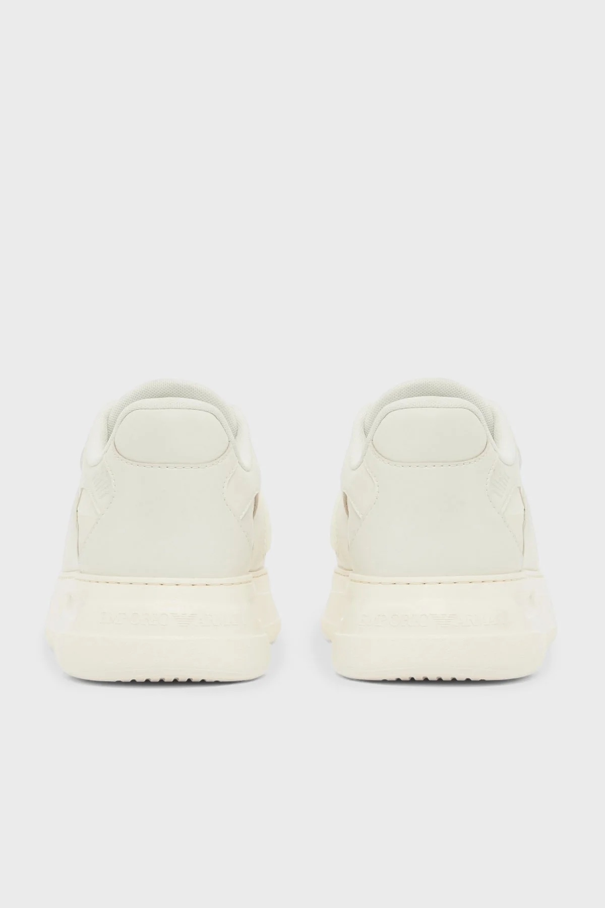 Emporio Armani Cırt Cırtlı Detaylı Sneaker Erkek Ayakkabı EM005398 AF17451 U0003 BEYAZ - 5