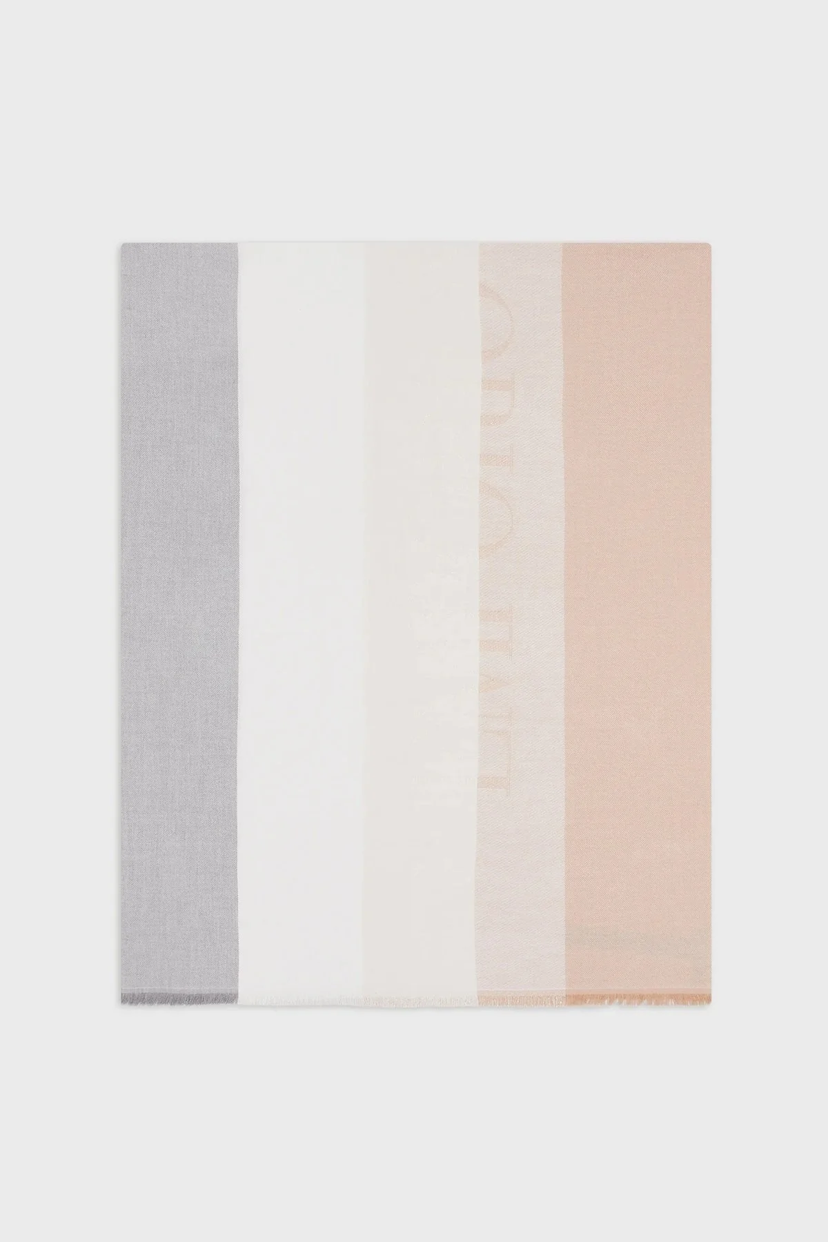 Emporio Armani Çizgili 74x188 cm Unisex Şal 635232 2F462 00014 BEJ - 1