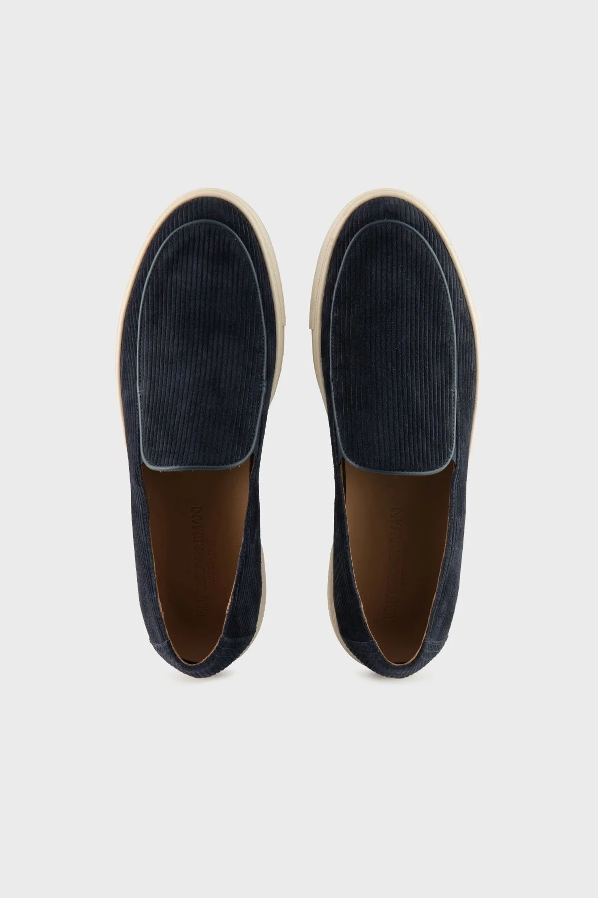 Emporio Armani Çok Şeritli Süet Erkek Ayakkabı X4Y008 XF848 00285 LACİVERT - 9