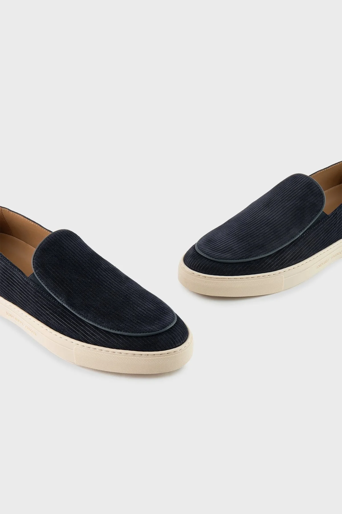 Emporio Armani Çok Şeritli Süet Erkek Ayakkabı X4Y008 XF848 00285 LACİVERT - 11