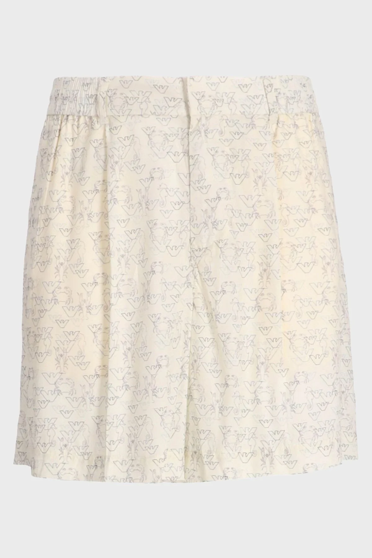 Emporio Armani Comfort Fit Lastikli Bel Kartal Logolu Bermuda Erkek Short EM001846 AF15260 MB046 BEYAZ - 8