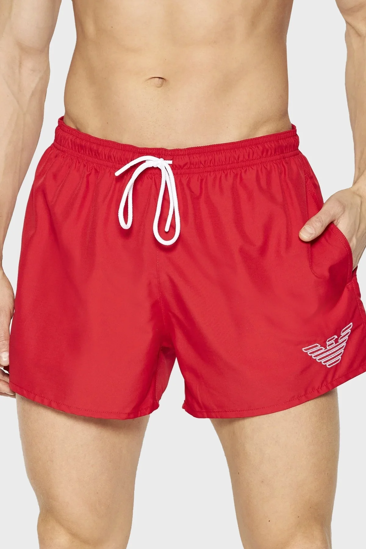 Emporio Armani Deniz Şortu Cepli Erkek Mayo Short 211752 2R438 00173 KIRMIZI - 2