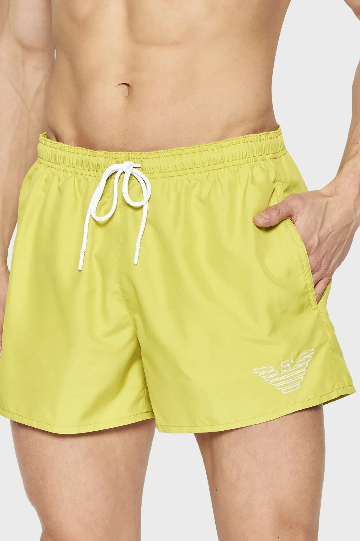 Emporio Armani Deniz Şortu Cepli Erkek Mayo Short 211752 2R438 14483 ELMA YEŞİLİ - 2