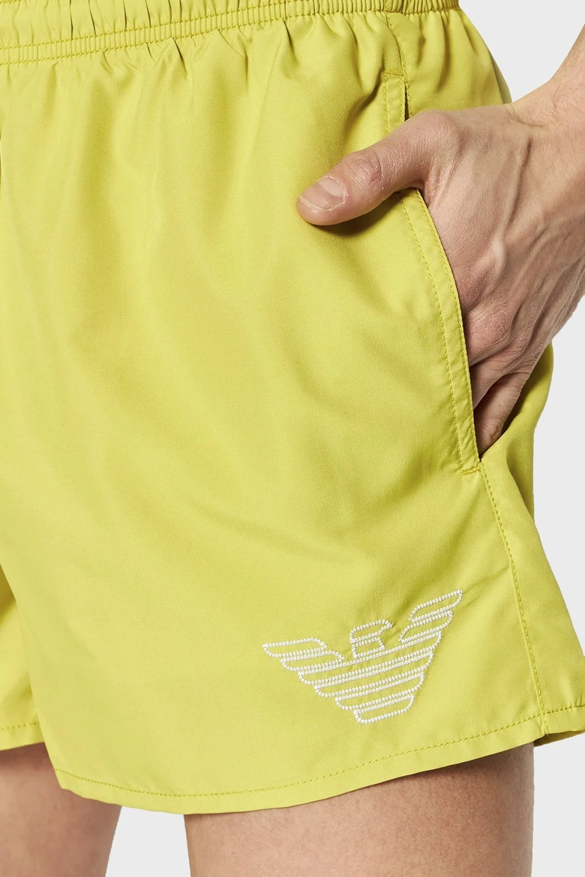 Emporio Armani Deniz Şortu Cepli Erkek Mayo Short 211752 2R438 14483 ELMA YEŞİLİ - 3