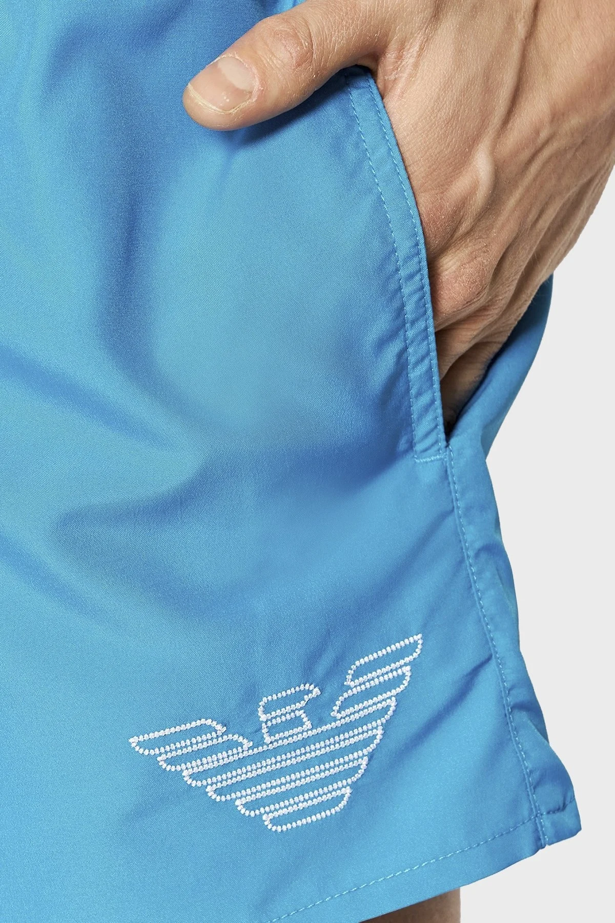 Emporio Armani Deniz Şortu Cepli Logolu Erkek Mayo Short 211752 2R438 21432 MAVİ - 4