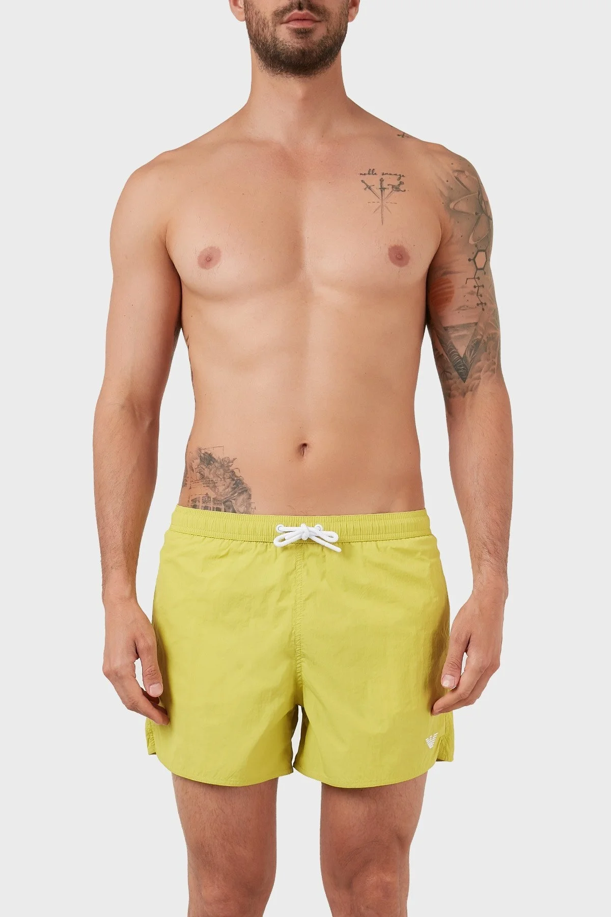 Emporio Armani Deniz Şortu Cepli Regular Fit Erkek Mayo Short 211756 2R422 14483 ELMA YEŞİLİ - 1
