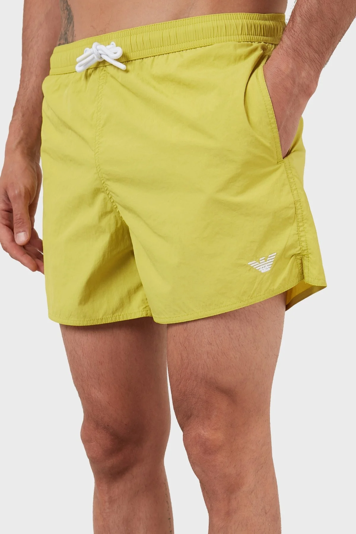 Emporio Armani Deniz Şortu Cepli Regular Fit Erkek Mayo Short 211756 2R422 14483 ELMA YEŞİLİ - 3