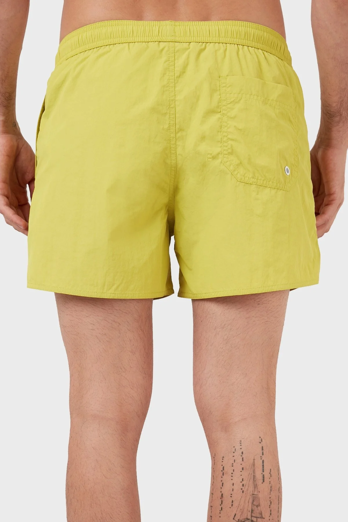 Emporio Armani Deniz Şortu Cepli Regular Fit Erkek Mayo Short 211756 2R422 14483 ELMA YEŞİLİ - 5