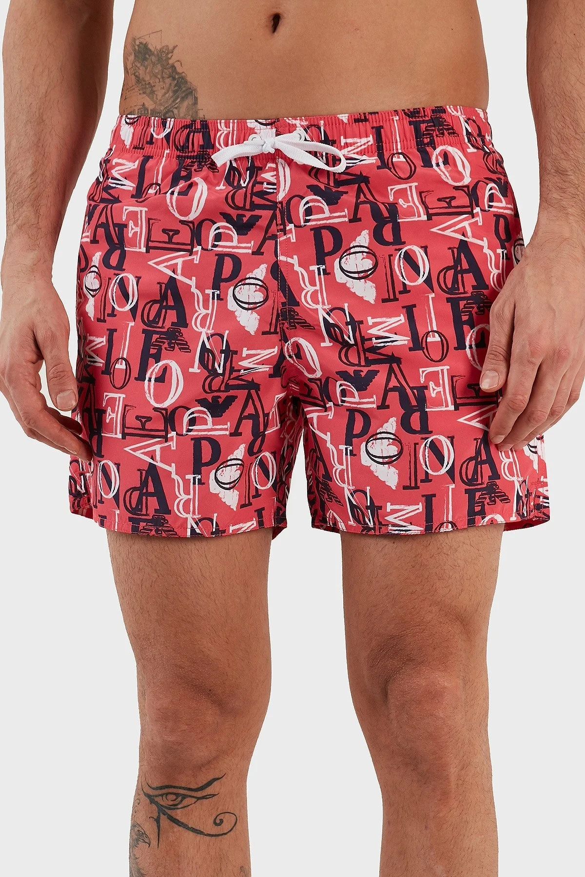 Emporio Armani Deniz Şortu Regular Fit Cepli Erkek Mayo Short 211740 3R445 00776 FUŞYA - 10