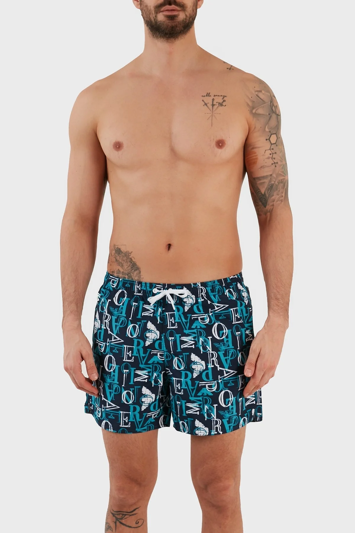 Emporio Armani Deniz Şortu Regular Fit Cepli Erkek Mayo Short 211740 3R445 48336 LACİVERT - 1