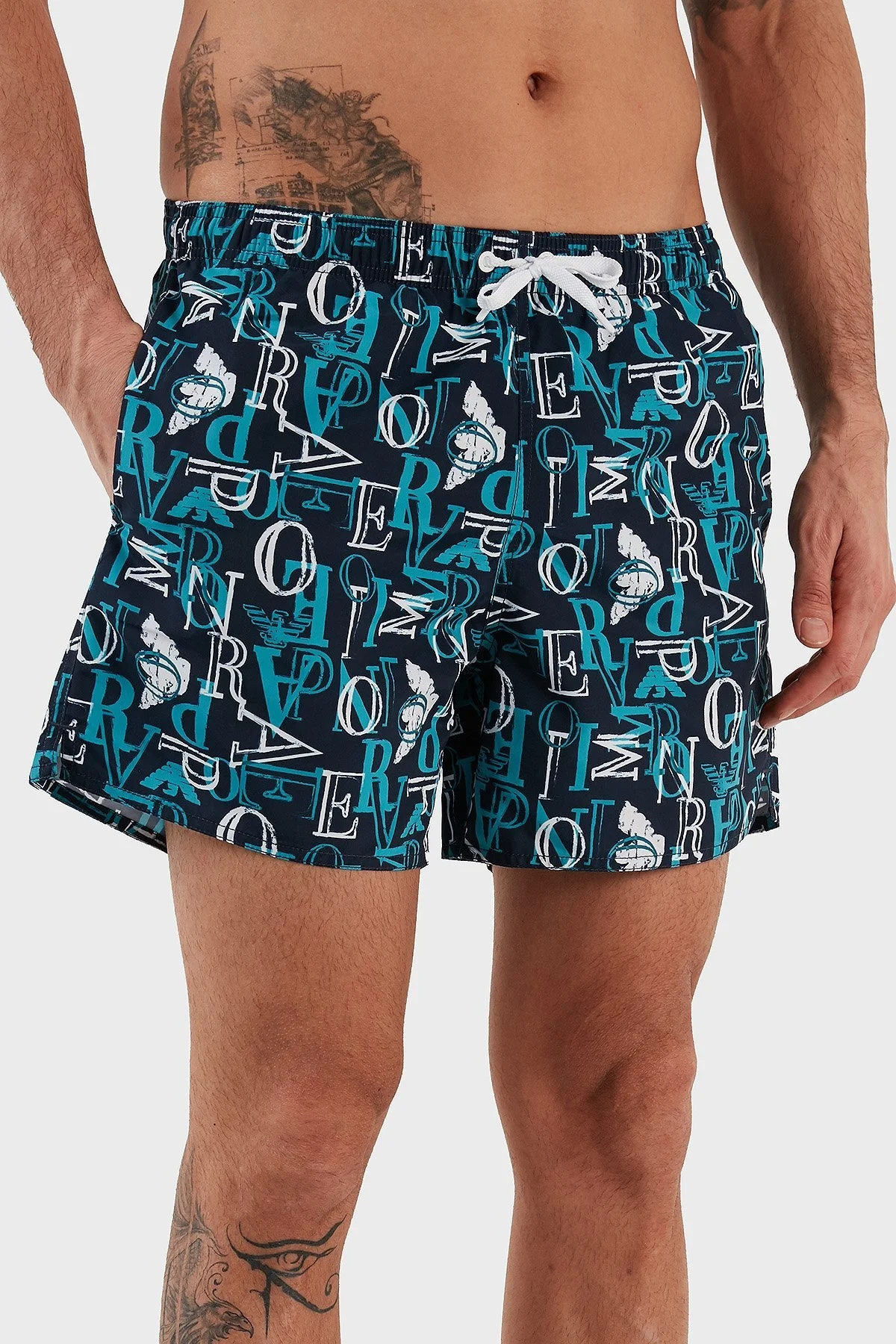 Emporio Armani Deniz Şortu Regular Fit Cepli Erkek Mayo Short 211740 3R445 48336 LACİVERT - 3