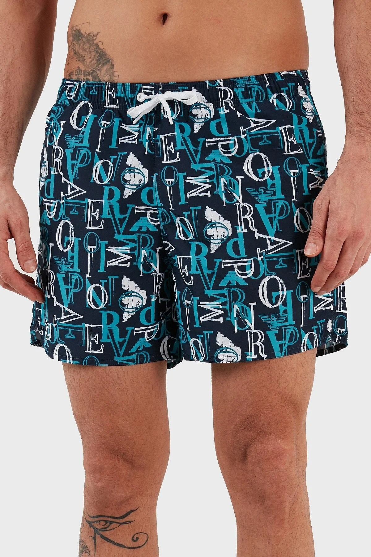 Emporio Armani Deniz Şortu Regular Fit Cepli Erkek Mayo Short 211740 3R445 48336 LACİVERT - 4