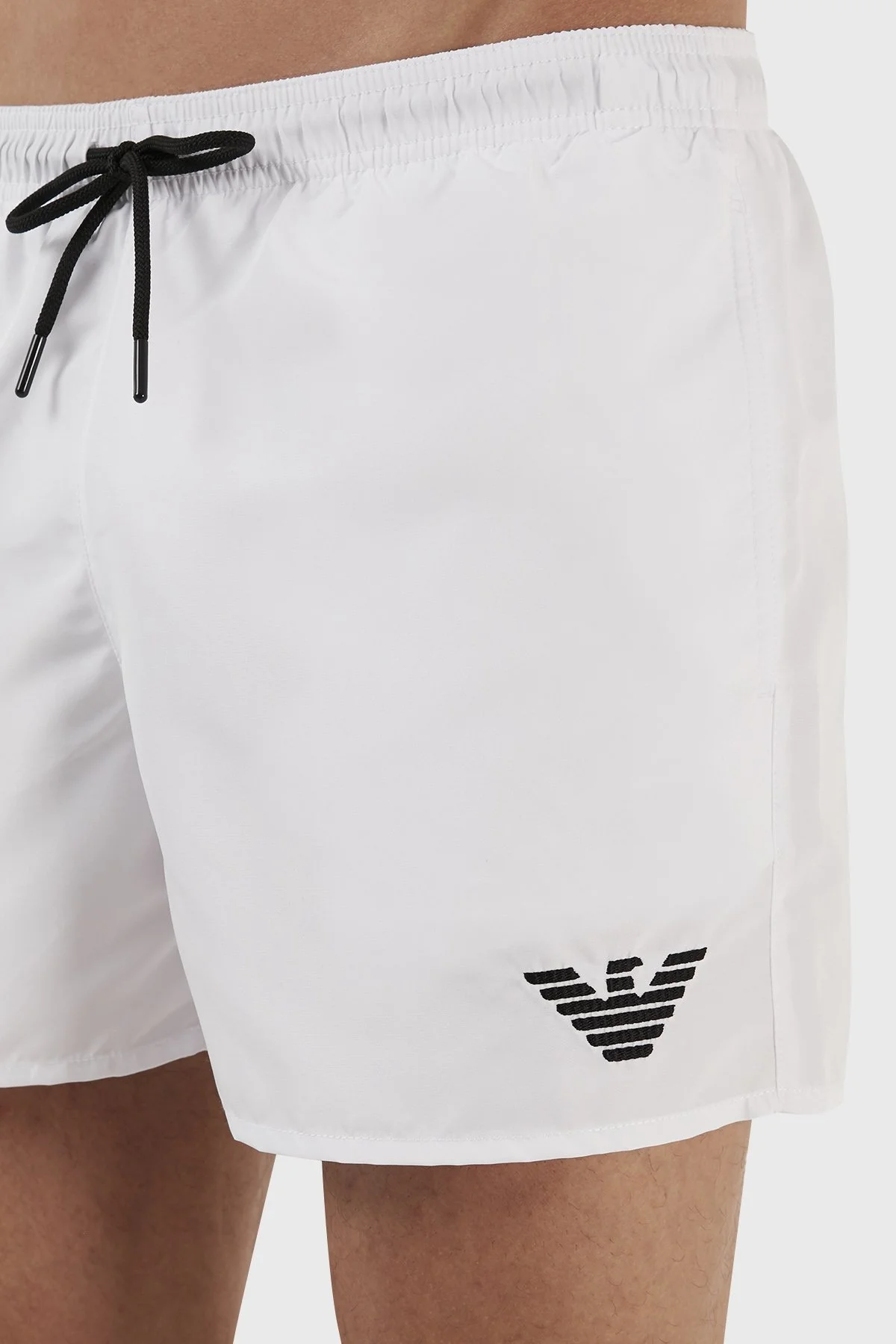Emporio Armani Deniz Şortu Regular Fit Cepli Erkek Mayo Short 211752 3R438 00010 BEYAZ - 4