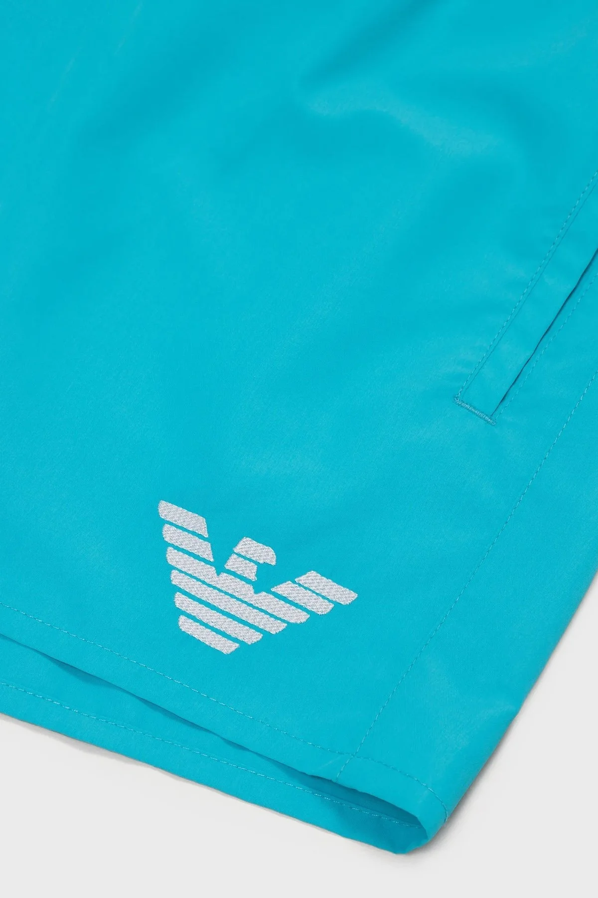 Emporio Armani Deniz Şortu Regular Fit Cepli Erkek Mayo Short 211752 3R438 00032 TURKUAZ - 4