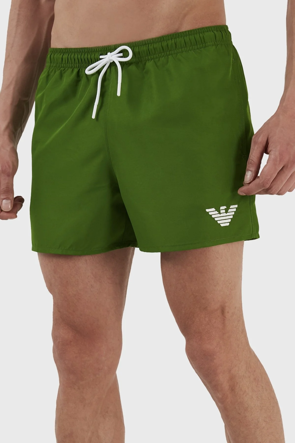 Emporio Armani Deniz Şortu Regular Fit Cepli Erkek Mayo Short 211752 3R438 00086 YEŞİL - 2