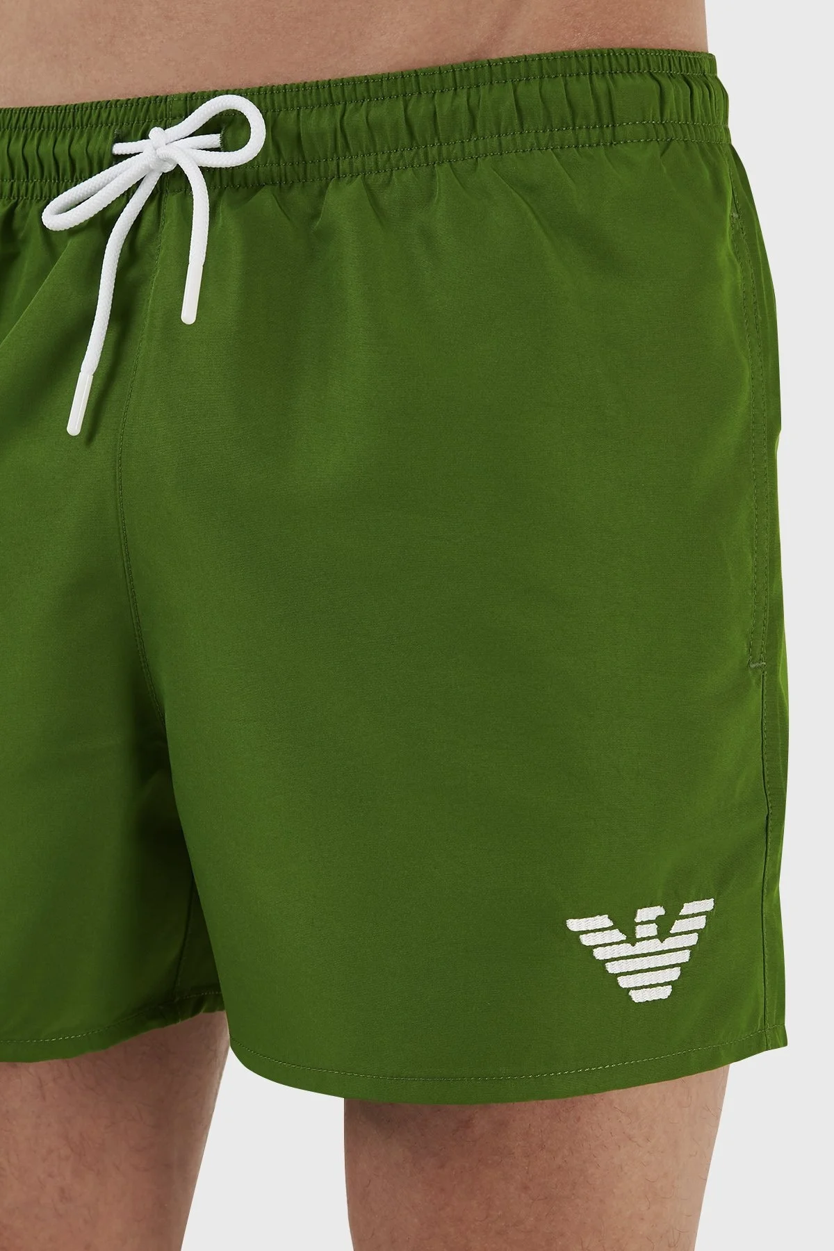 Emporio Armani Deniz Şortu Regular Fit Cepli Erkek Mayo Short 211752 3R438 00086 YEŞİL - 4