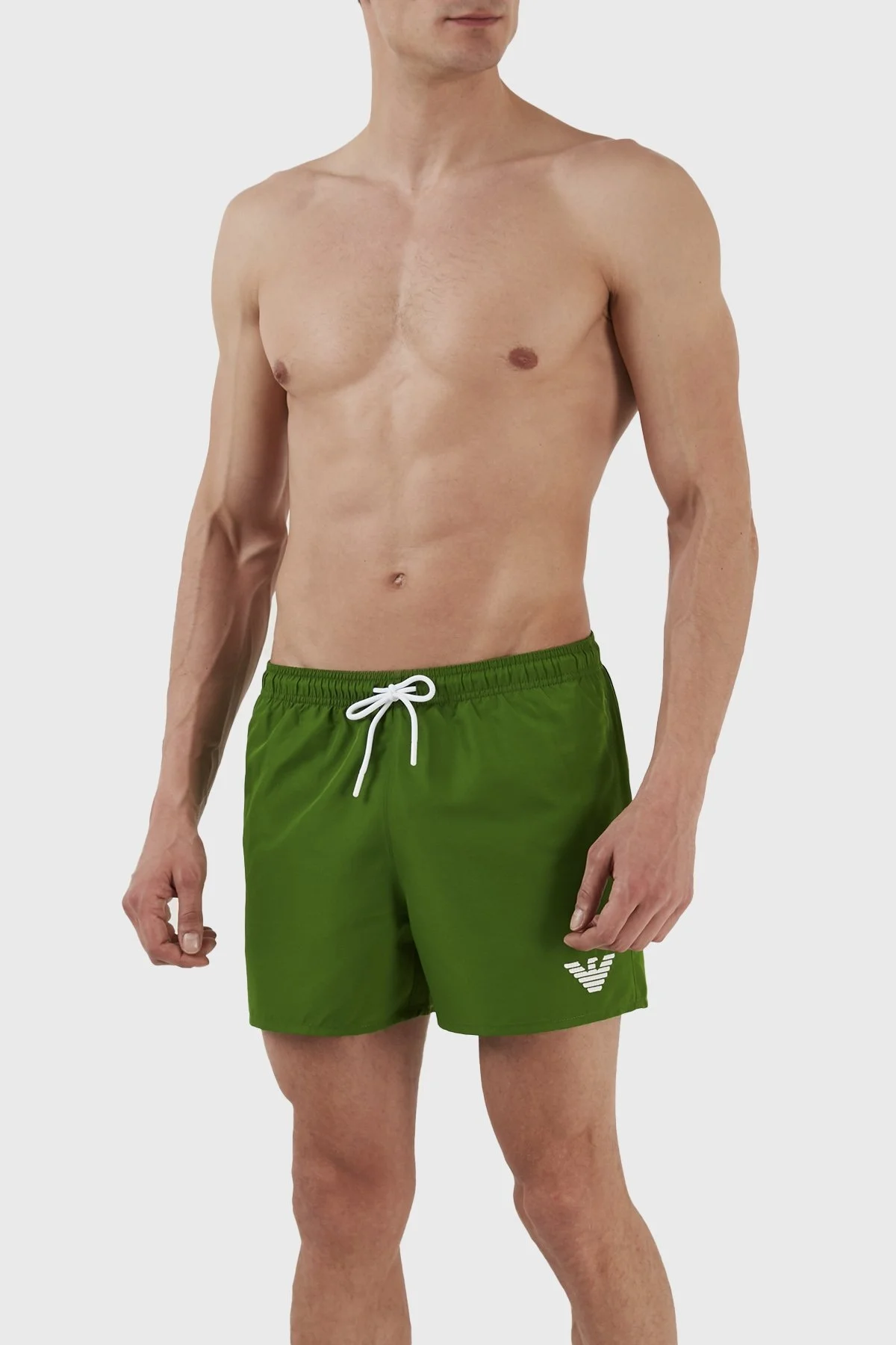 Emporio Armani Deniz Şortu Regular Fit Cepli Erkek Mayo Short 211752 3R438 00086 YEŞİL - 6