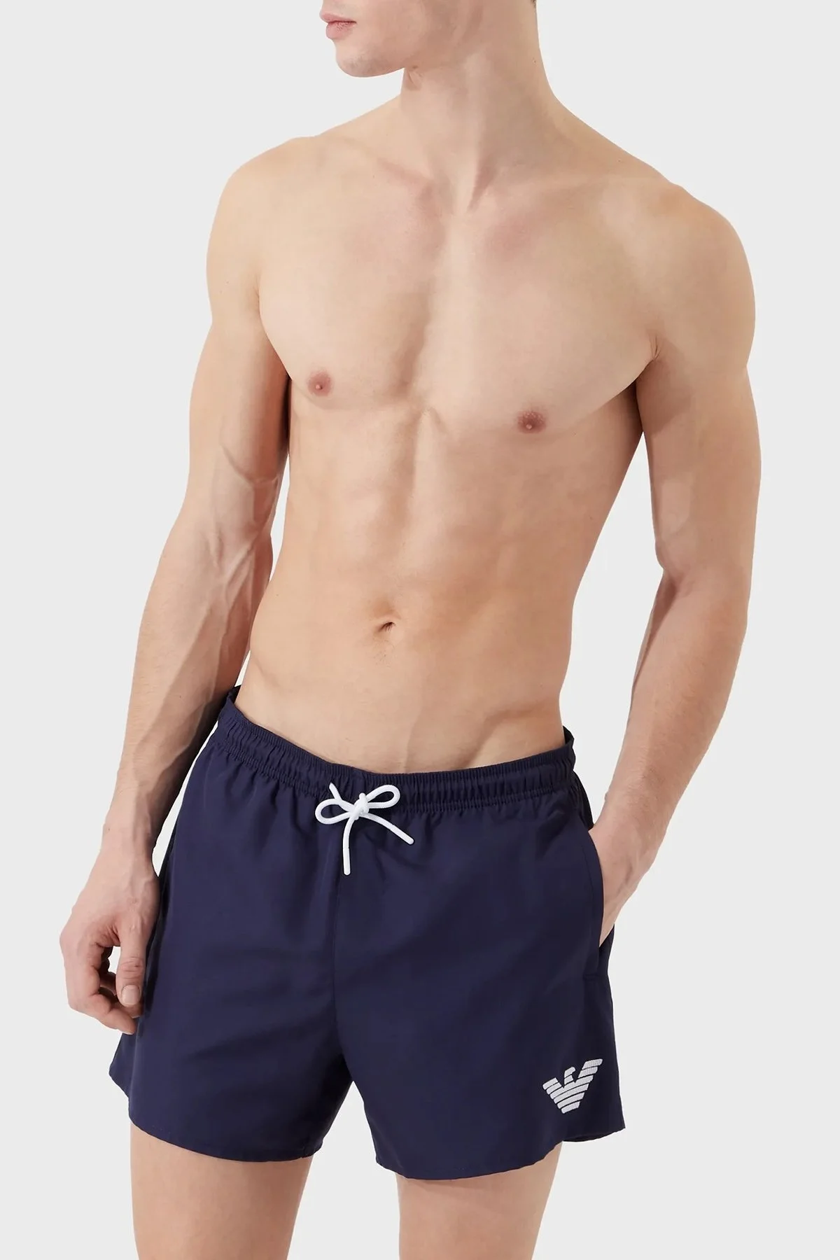 Emporio Armani Deniz Şortu Regular Fit Cepli Erkek Mayo Short 211752 3R438 48336 LACİVERT - 1