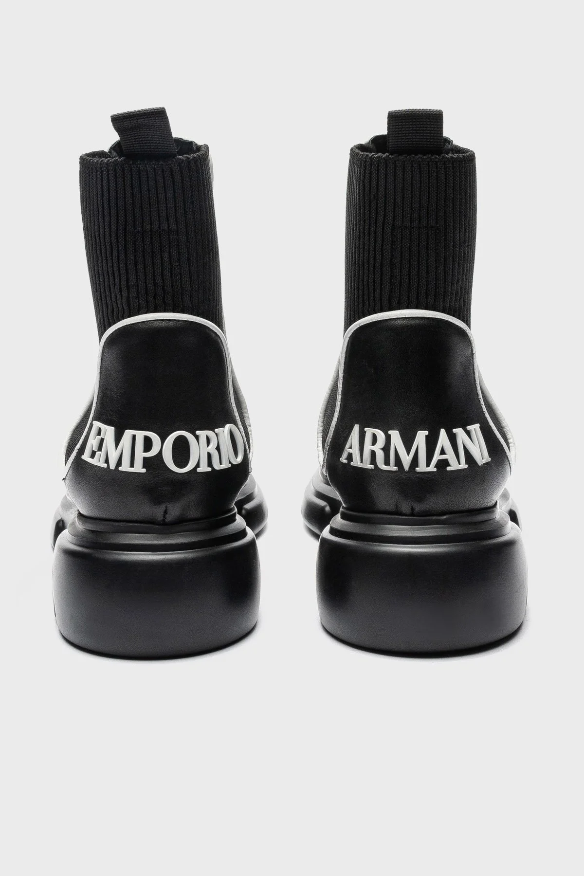 Emporio Armani Deri Chelsea Bayan Bot X3M354 XN687 K485 SİYAH - 5