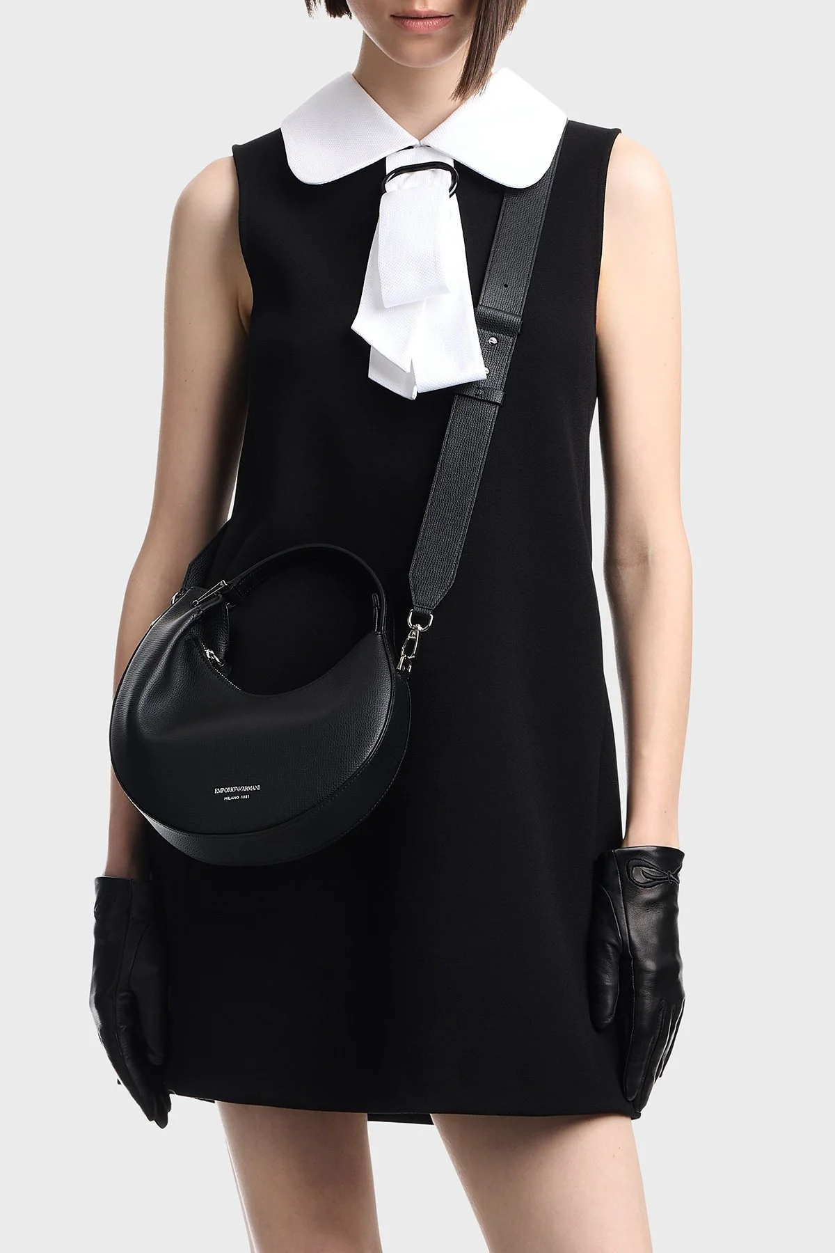 Emporio Armani Deri Çıkarılabilir Askılı Kadın Çanta EW005671 AF29459 UC001 Siyah - 3