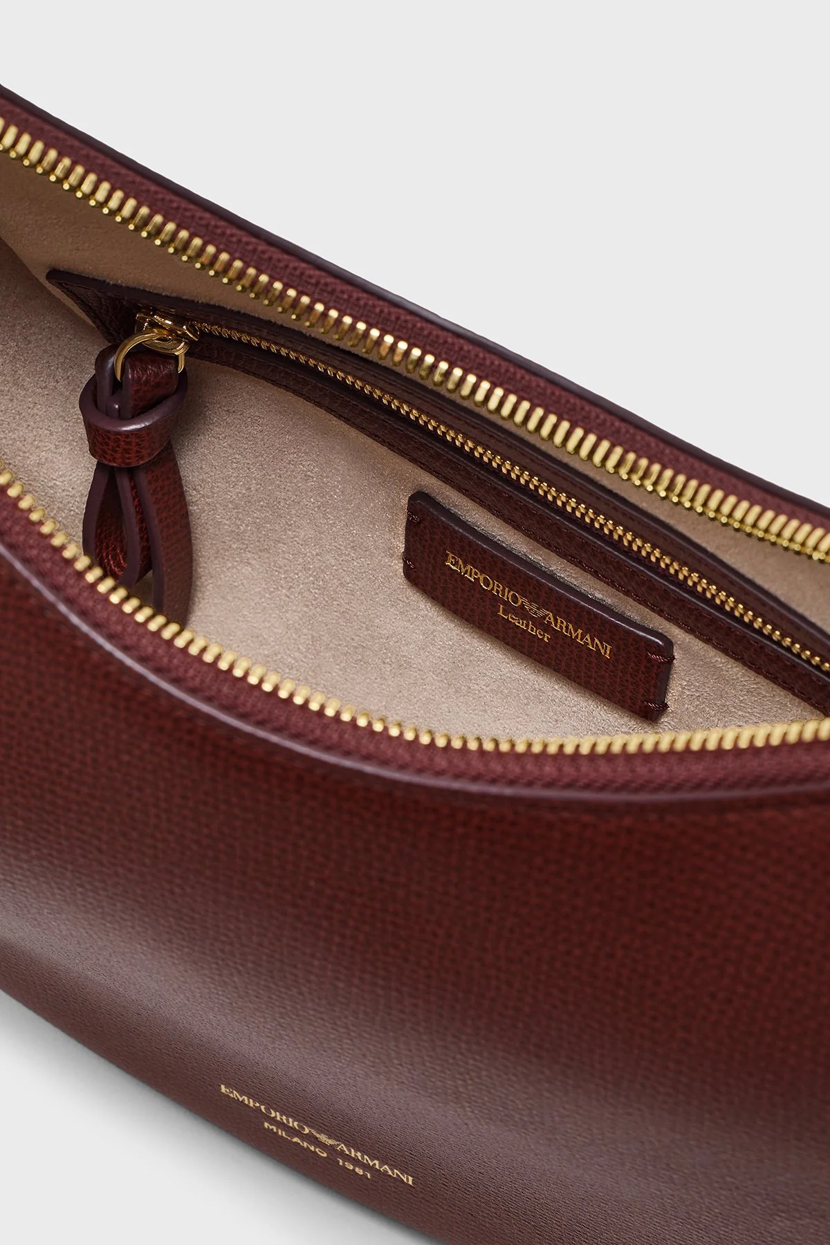 Emporio Armani Deri Çıkarılabilir Askılı Kadın Çanta EW005754 AF29459 U6017 Bordo - 7