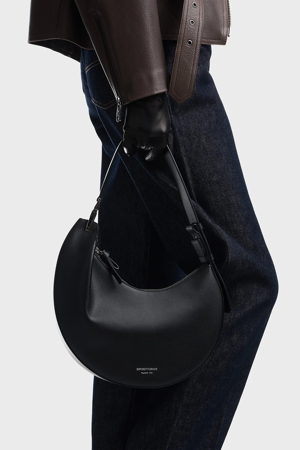 Emporio Armani Deri Çıkarılabilir Askılı Kadın Çanta EW005754 AF29459 UC001 Siyah - 2