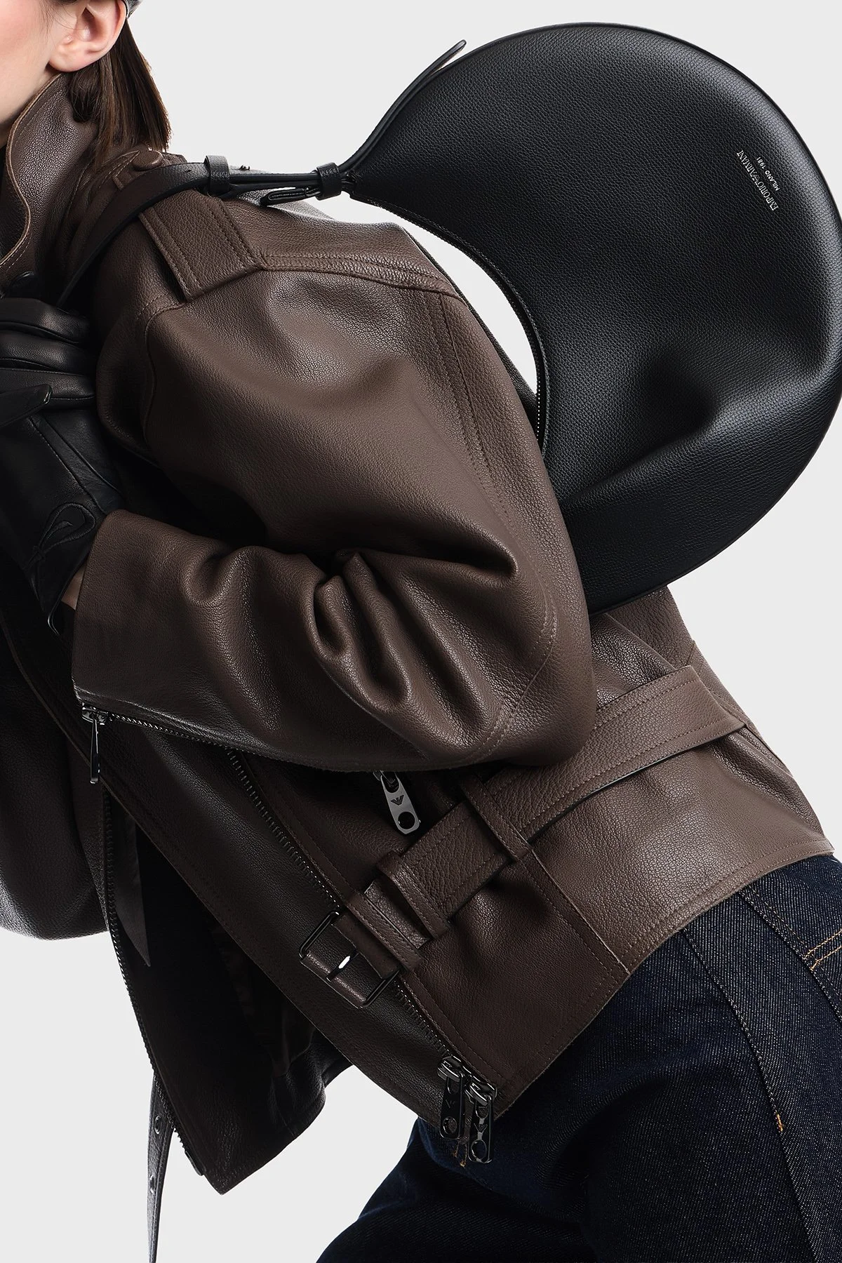 Emporio Armani Deri Çıkarılabilir Askılı Kadın Çanta EW005754 AF29459 UC001 Siyah - 4
