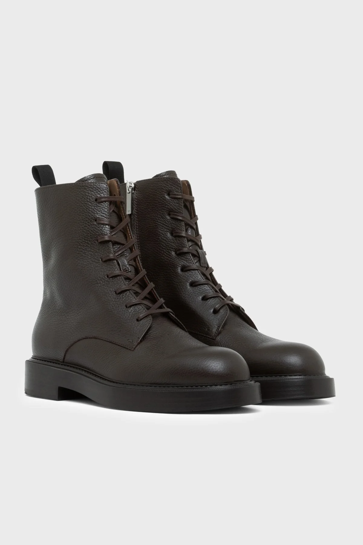 Emporio Armani Deri Fermuarlı Erkek Bot EM007089 AF16662 U6326 Kahve - 2