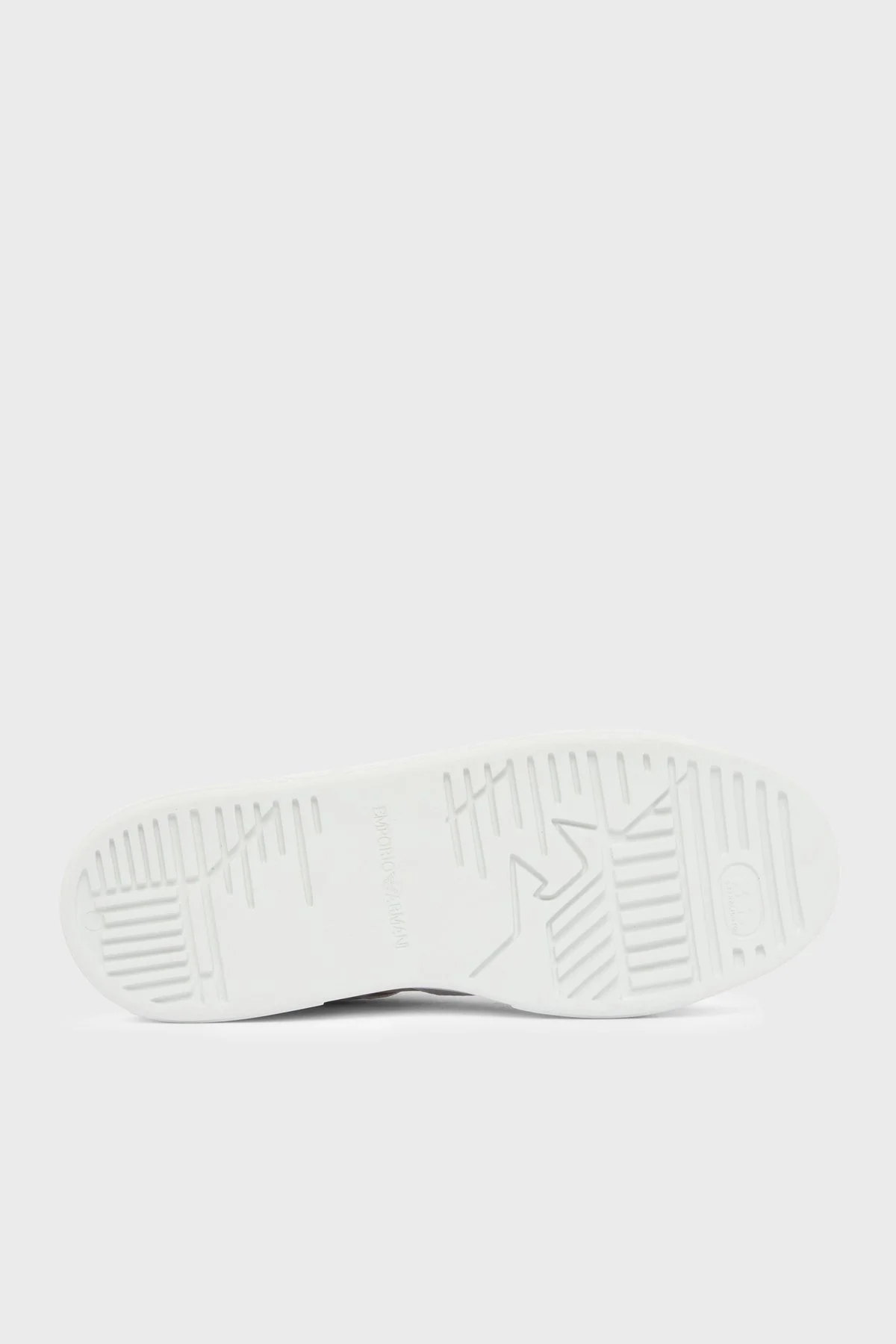 Emporio Armani Deri Logolu Sneaker Kadın Ayakkabı EW003081 AF25727 MZ773 BEYAZ-GOLD - 7